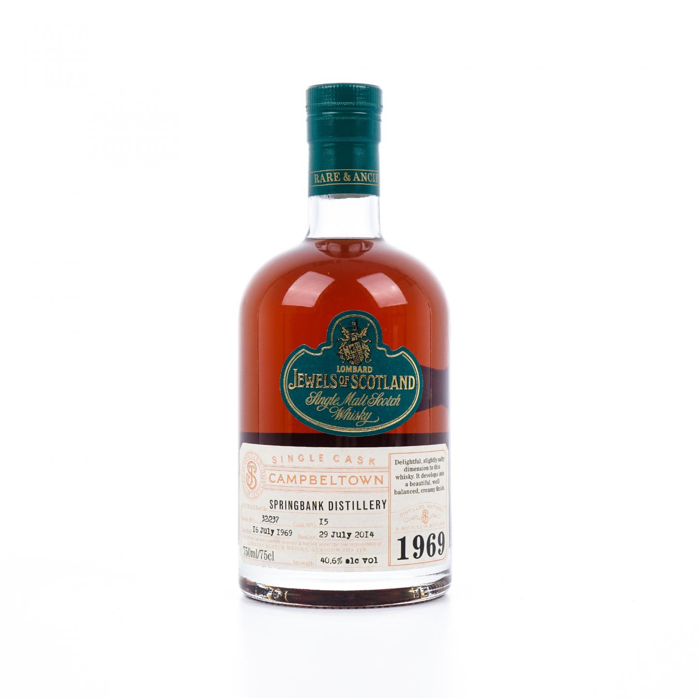 Springbank 云顶 1969-2014 单桶#15 Lombard 750ml