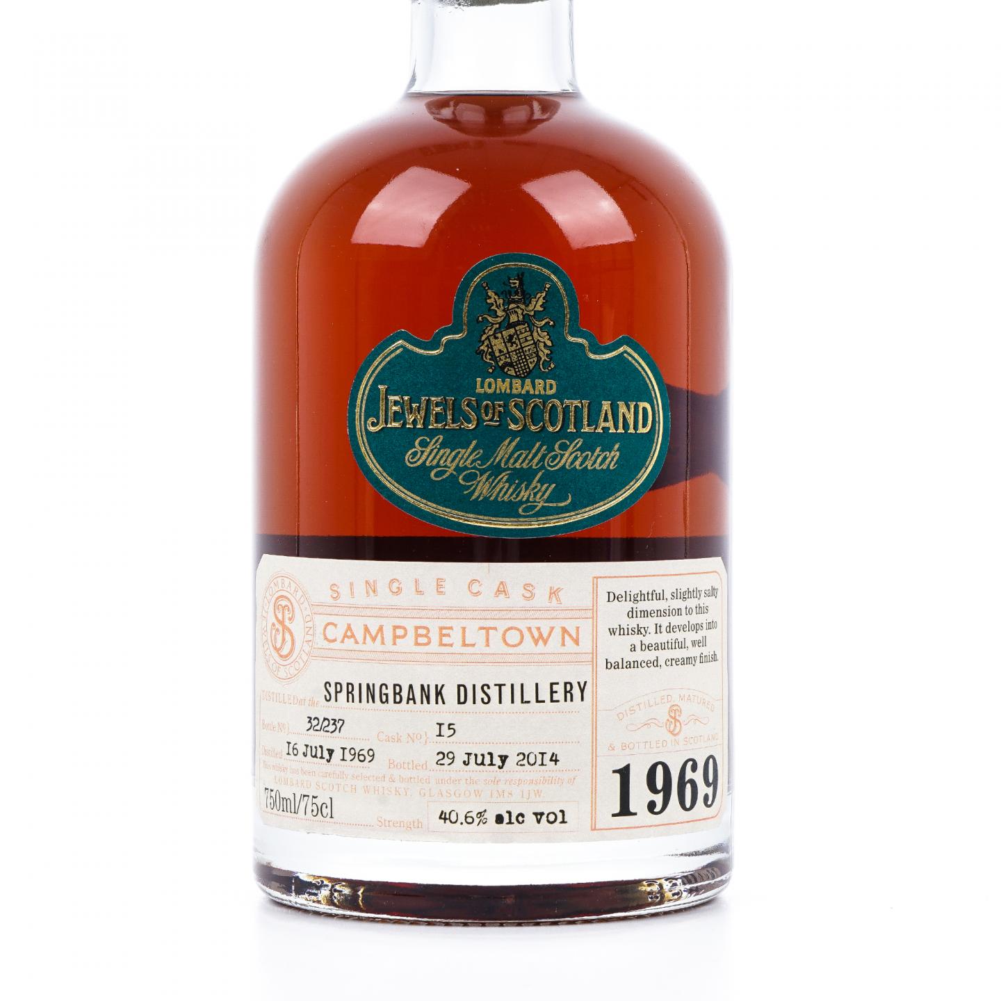 Springbank 云顶 1969-2014 单桶#15 Lombard 750ml