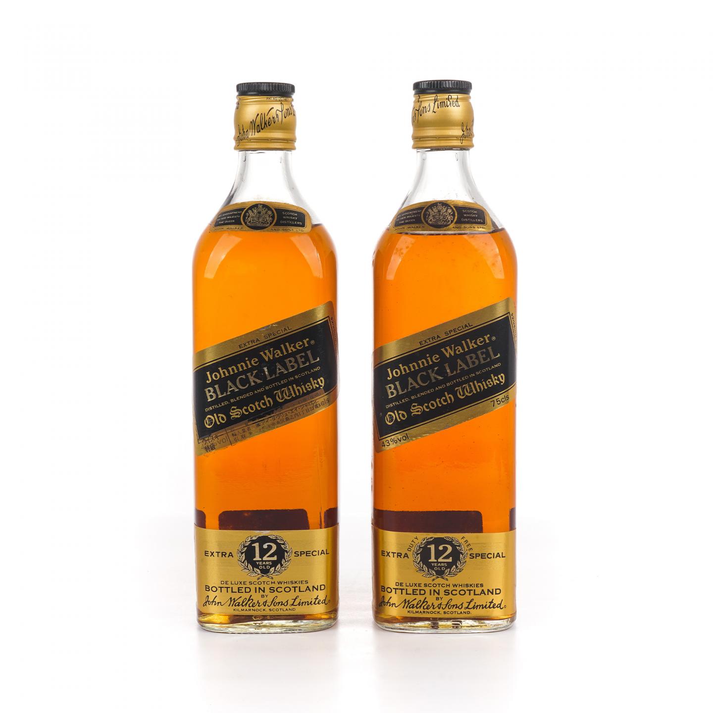 Johnnie Walker 尊尼获加 黑方 12年 Extra Special 750ml 2支组
