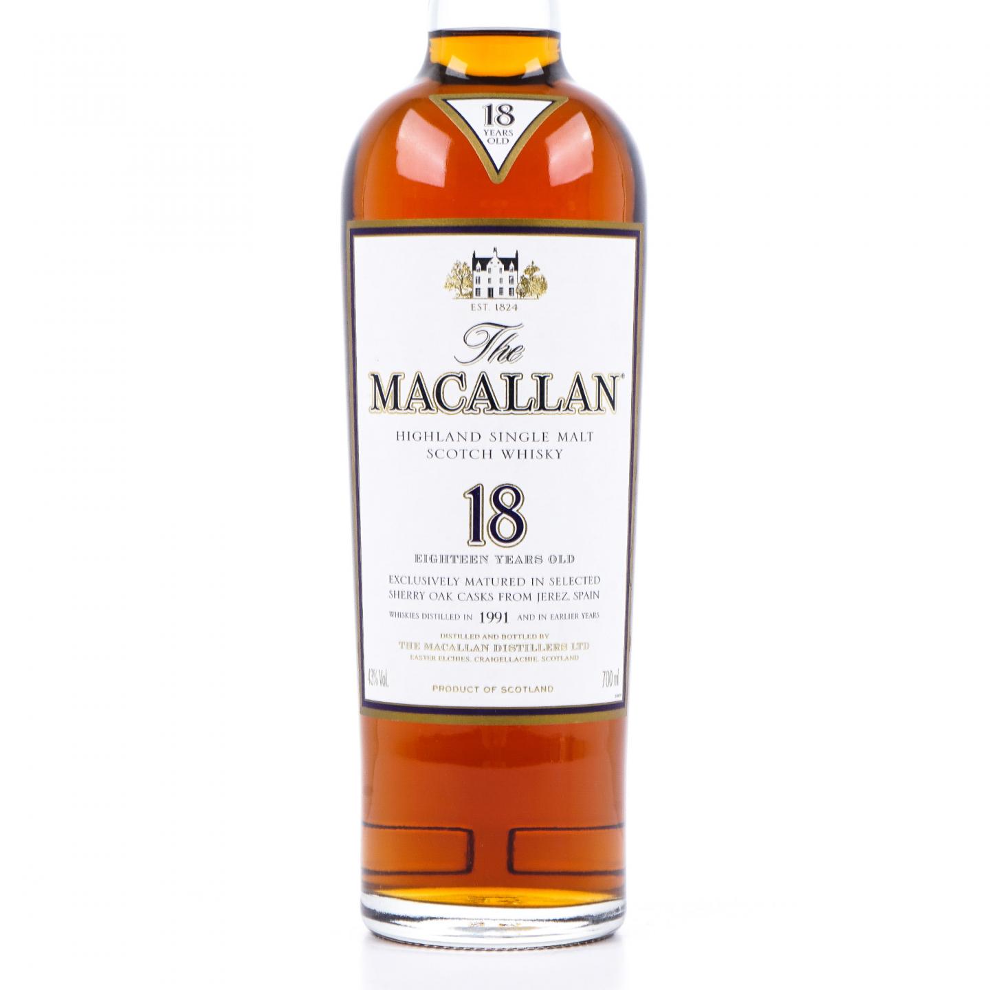 Macallan 麦卡伦 18年 1991 雪莉桶