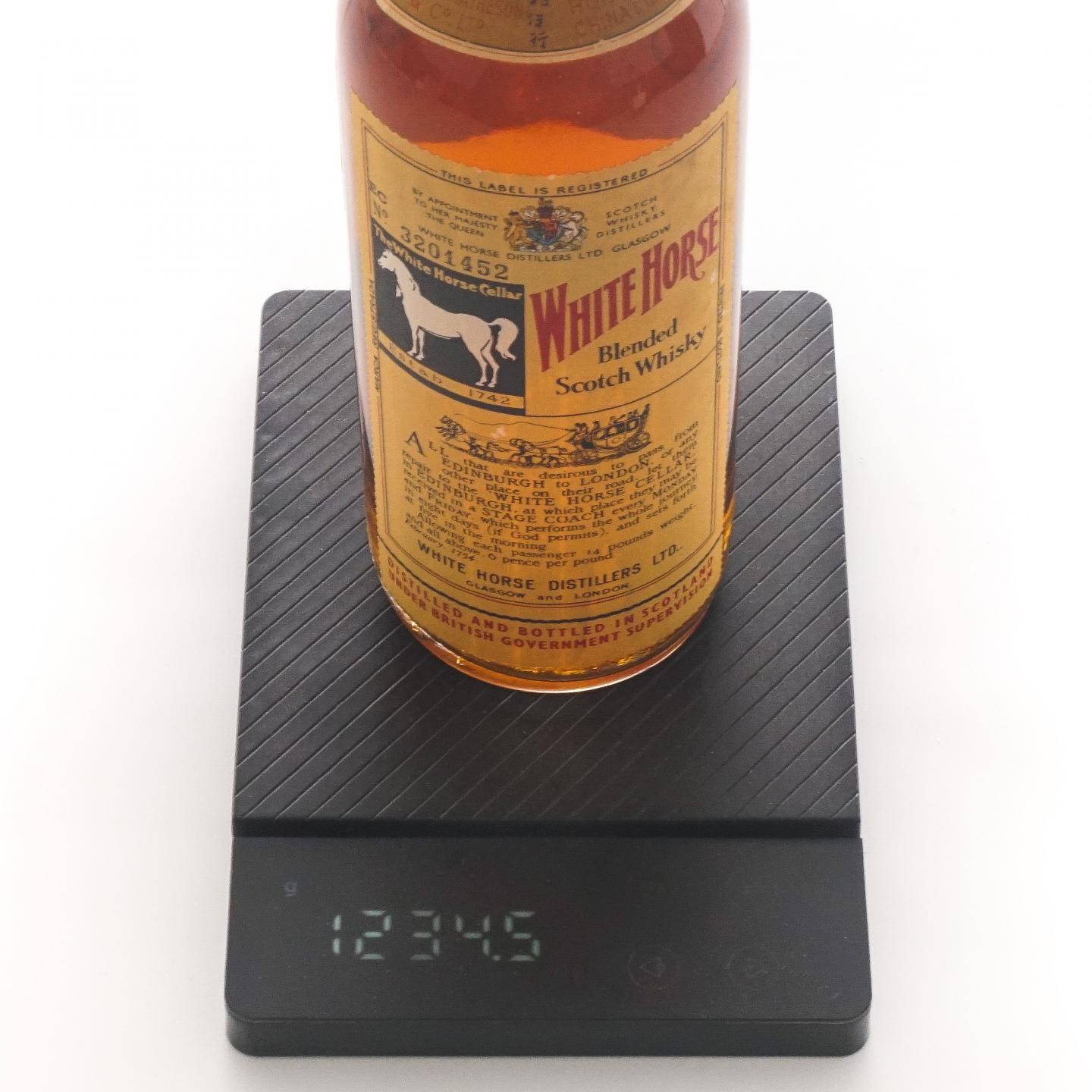 White Horse 白马 60-70年代初 调和 弹弓头 760ml