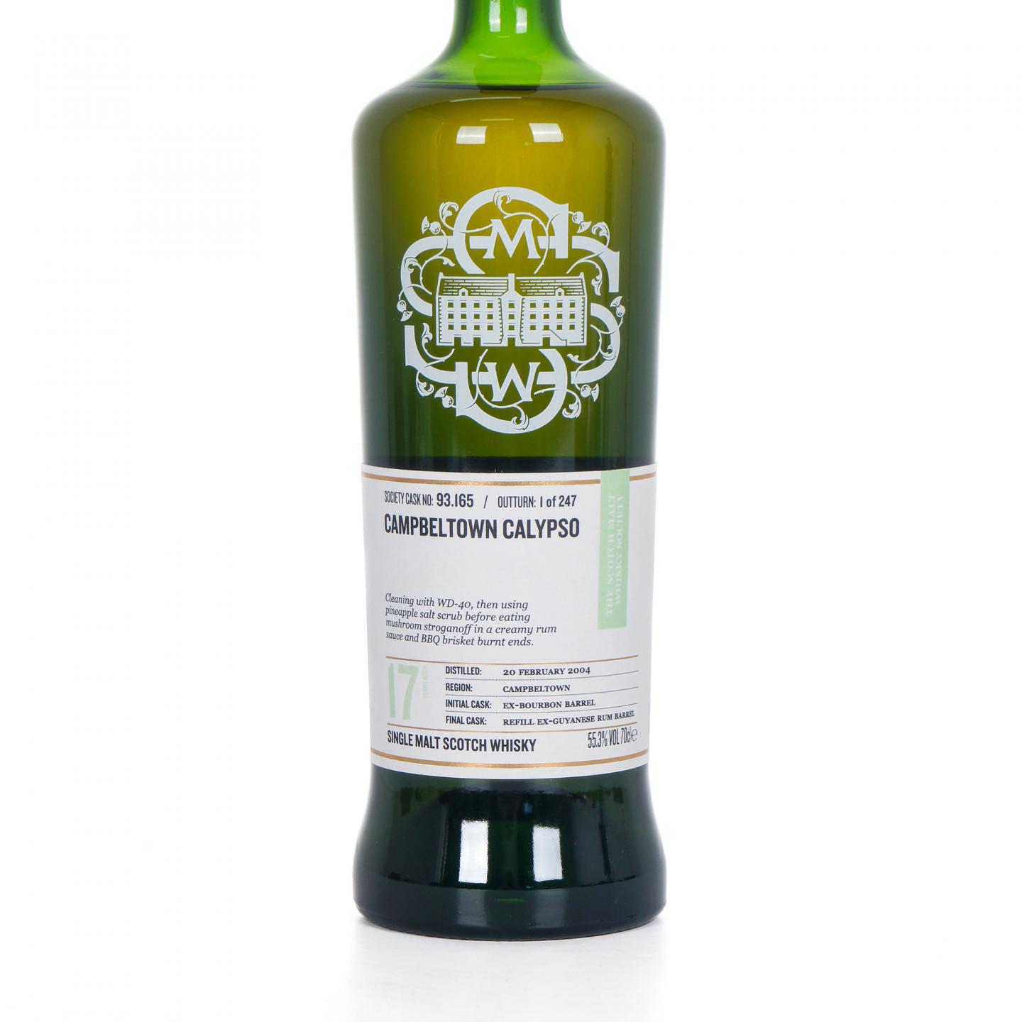SMWS 93.165 格兰帝 17年 2004 朗姆桶后熟
