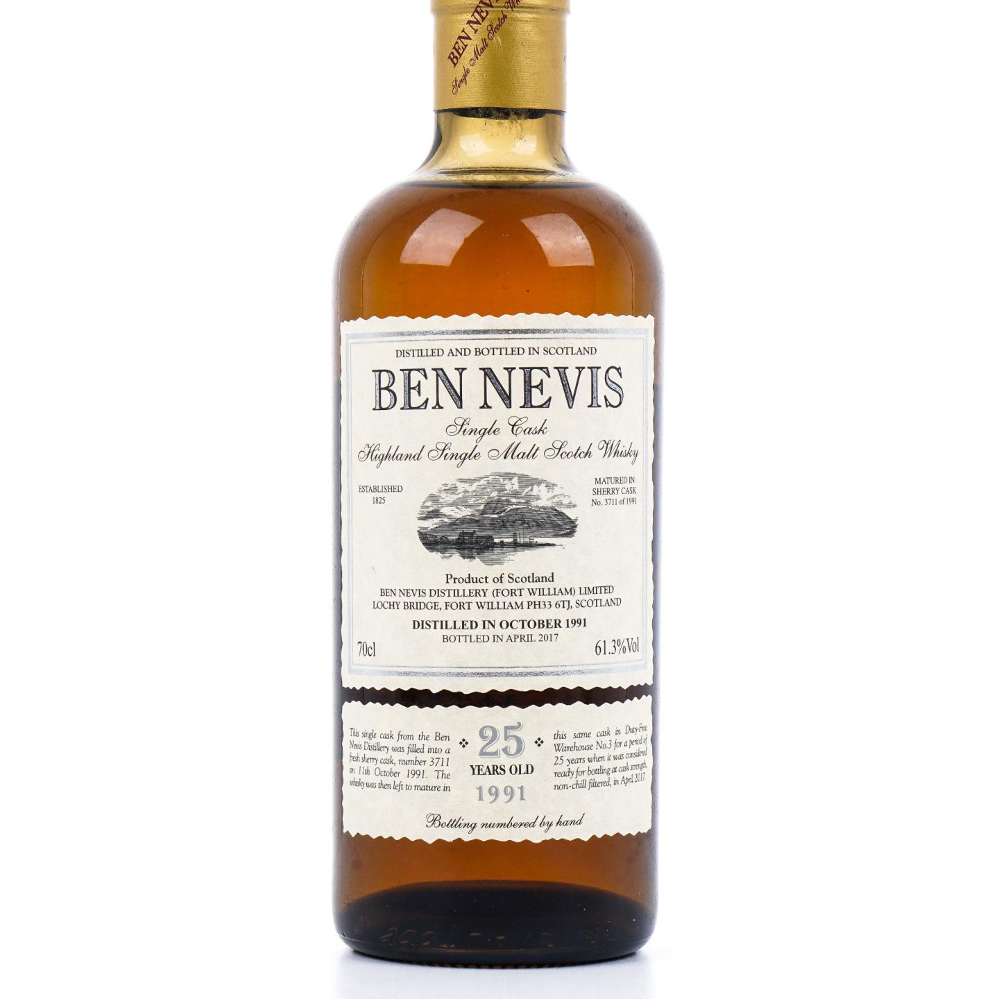 Ben Nevis 本尼维斯 25年 1991-2017 雪莉单桶#3711
