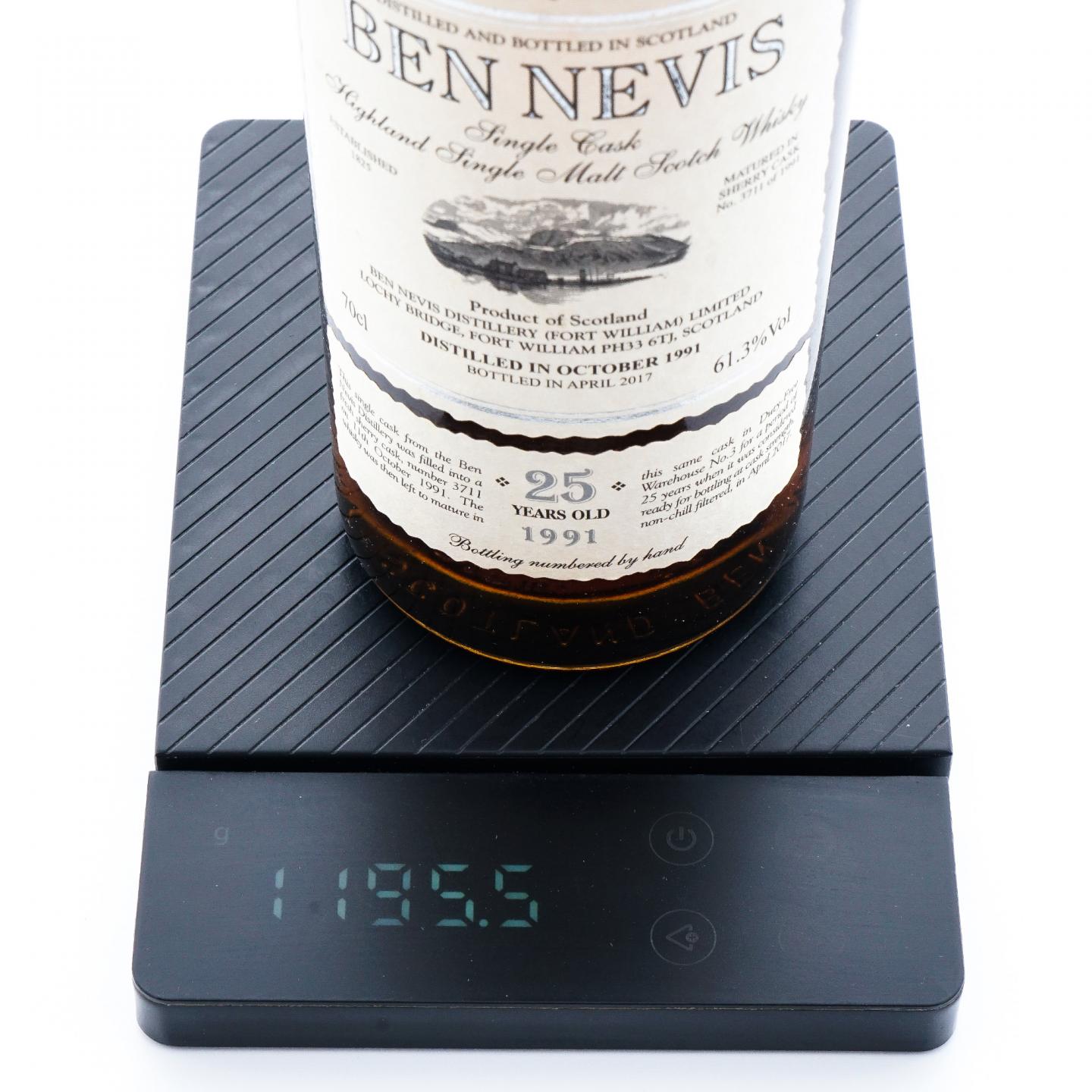 Ben Nevis 本尼维斯 25年 1991-2017 雪莉单桶#3711
