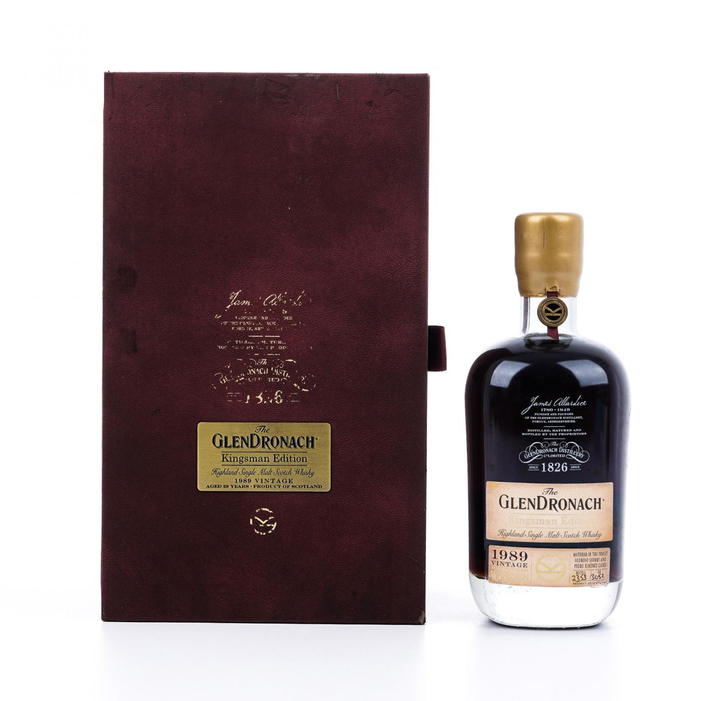 Glendronach 格兰多纳 29年 1989-2019 王牌特工限量版 行货
