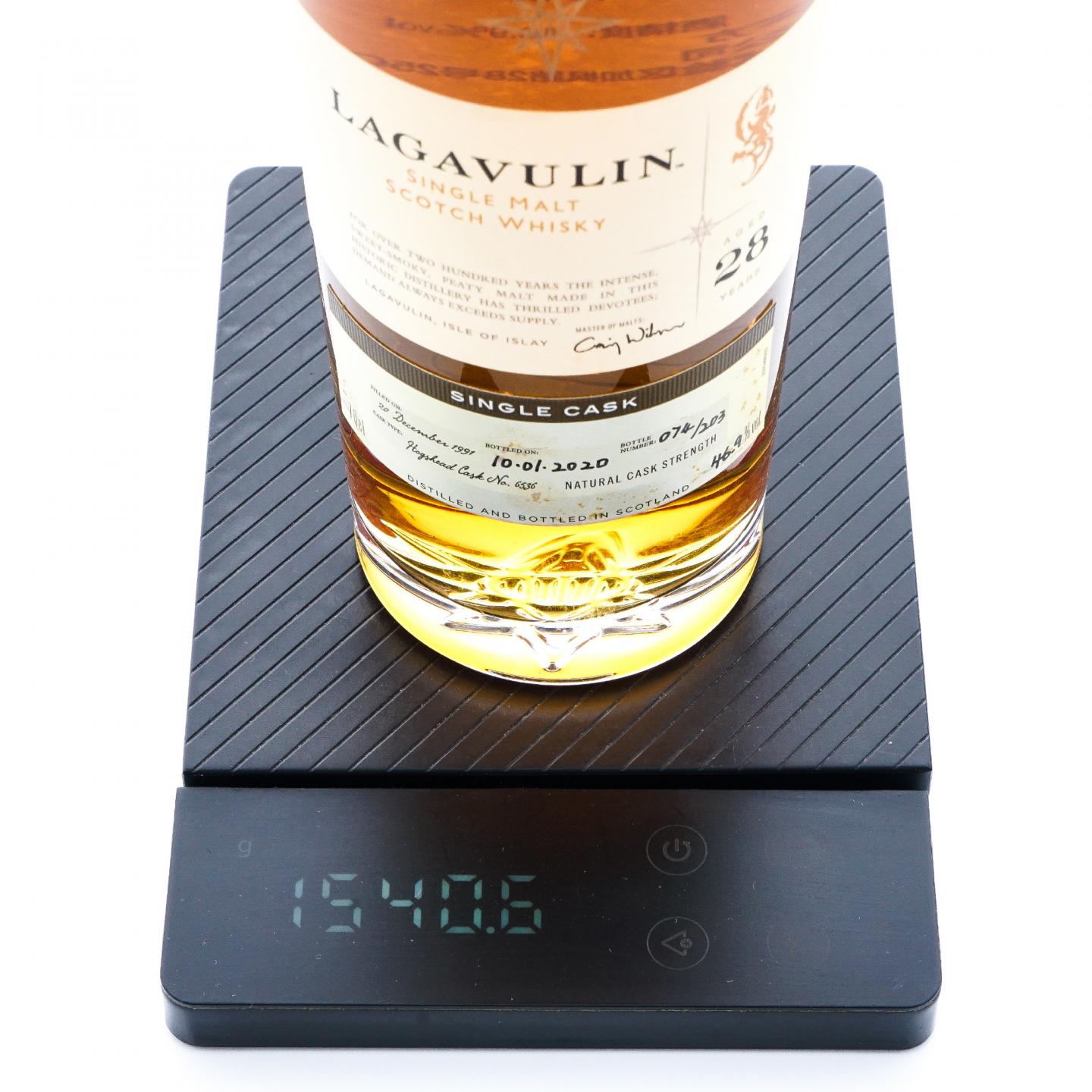 Lagavulin 乐加维林 28年 1991-2020 星星标 单桶#6536