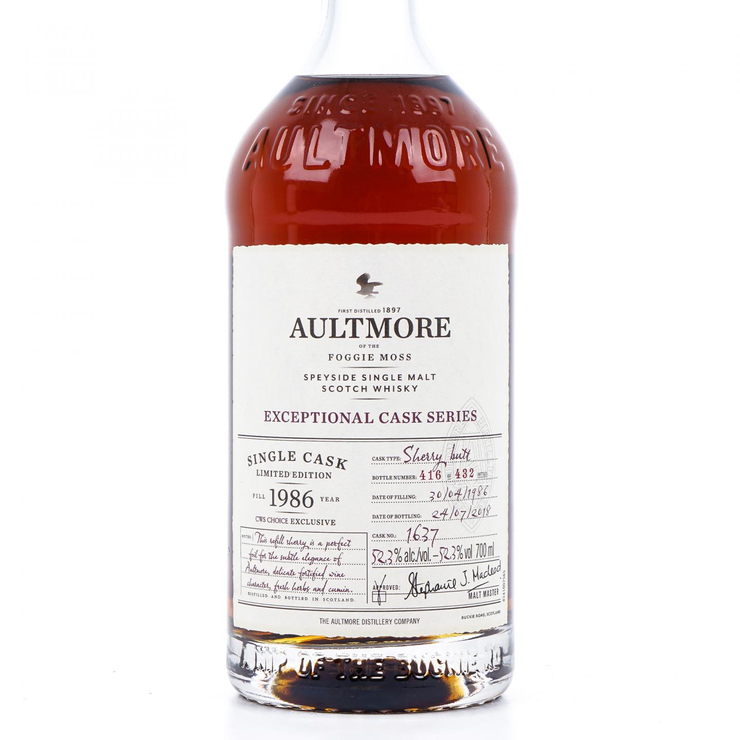 Aultmore 欧摩 1986-2018 雪莉单桶#1637 行货