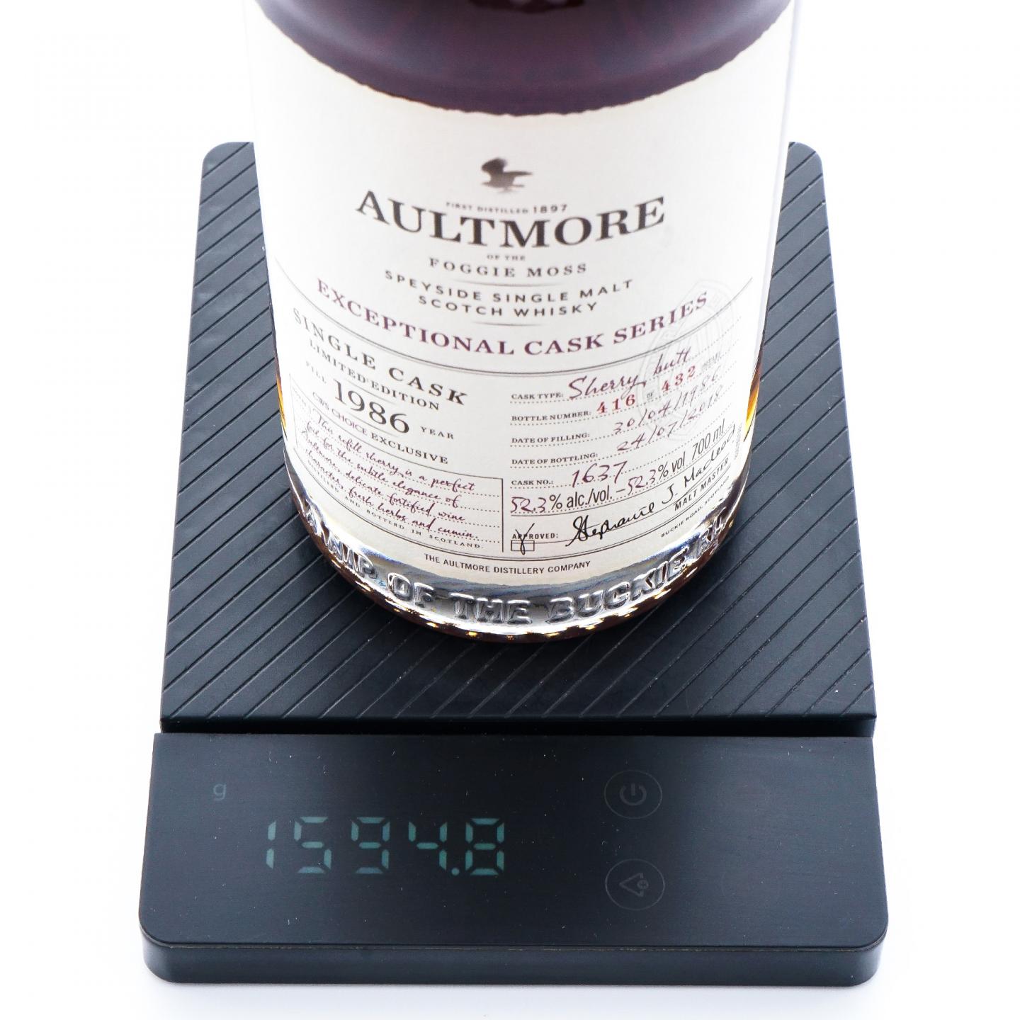 Aultmore 欧摩 1986-2018 雪莉单桶#1637 行货