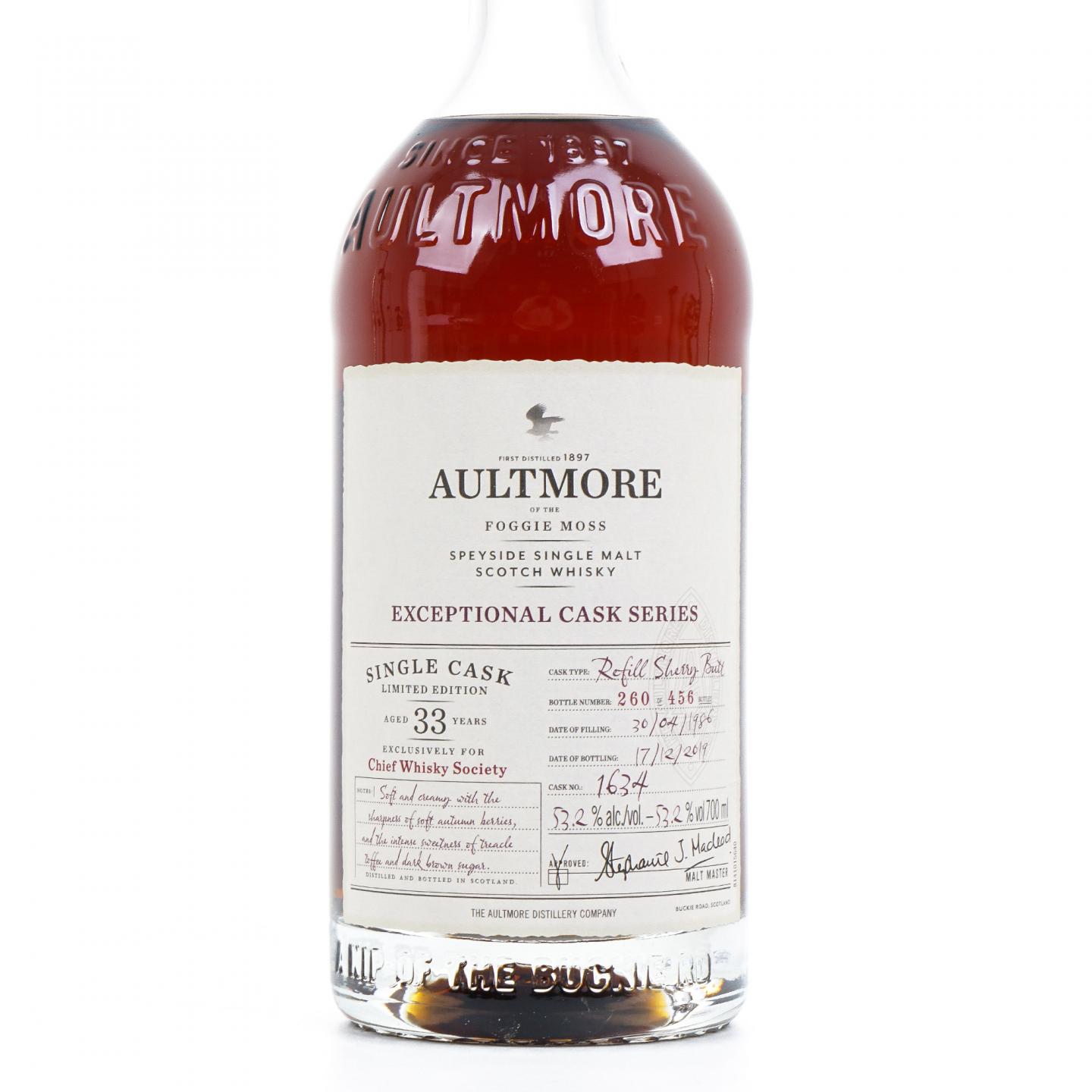 Aultmore 欧摩 33年 1986-2019 CWS雪莉单桶#1634 行货