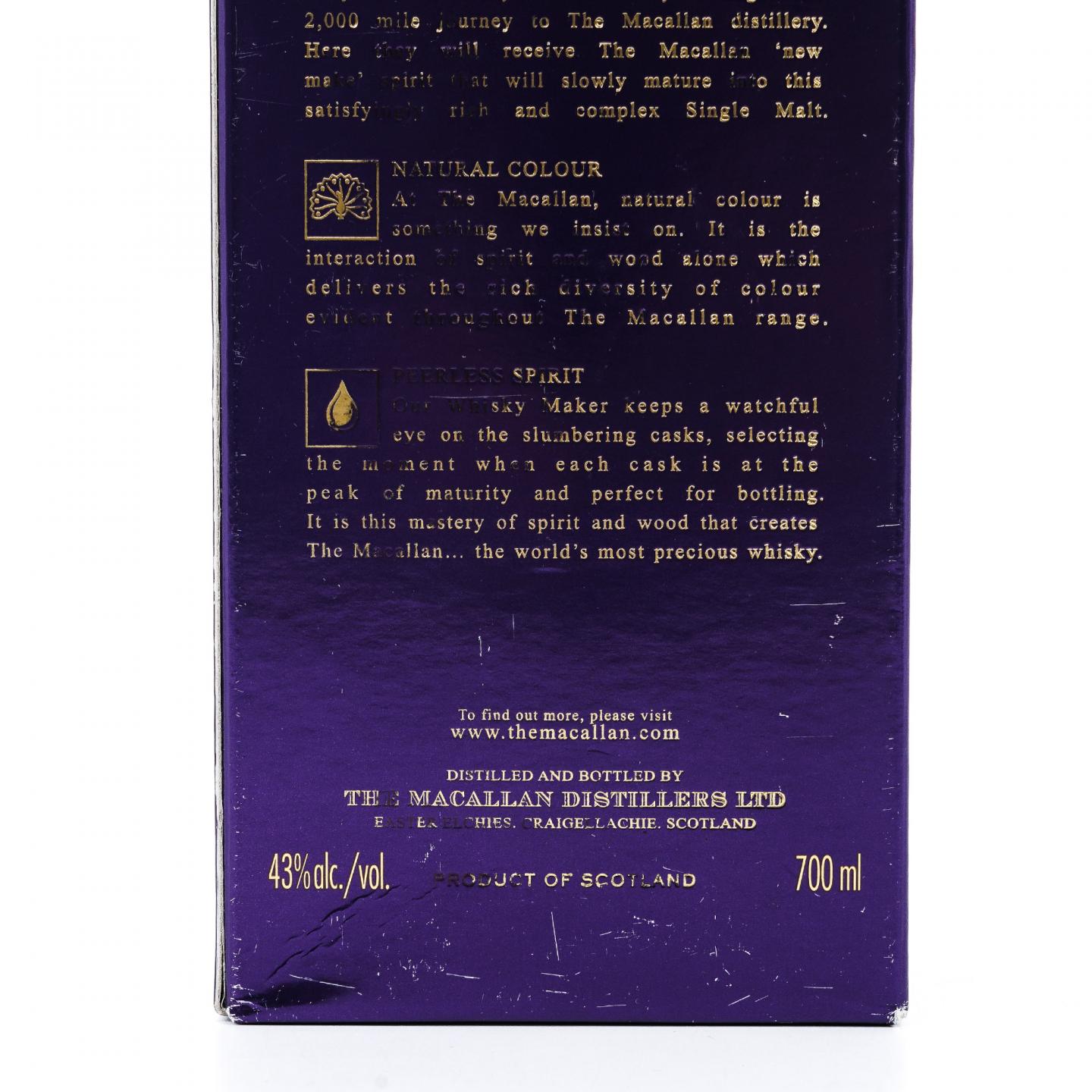 麦卡伦 18年 2017 雪莉桶 750ml 非原盒