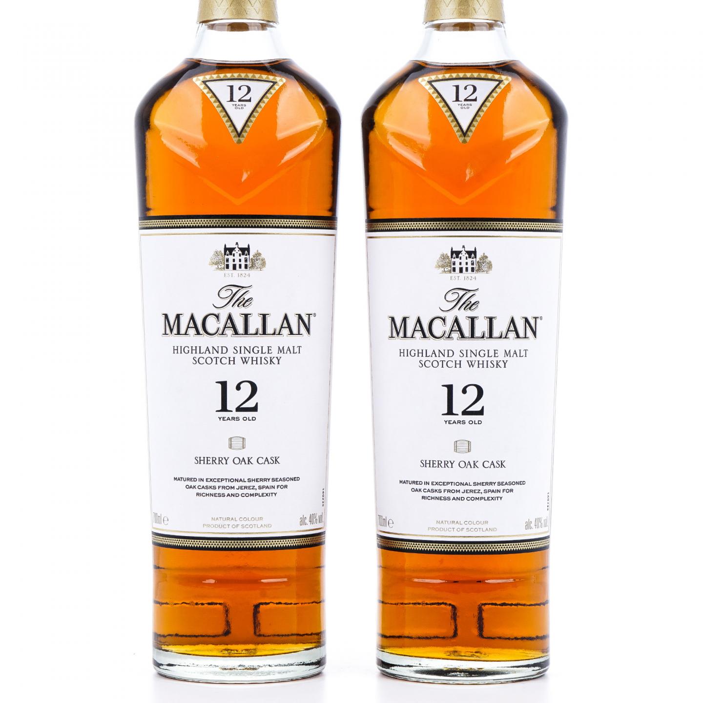 【附X光图】Macallan 麦卡伦 12年 2024 雪莉桶 2瓶组 行货