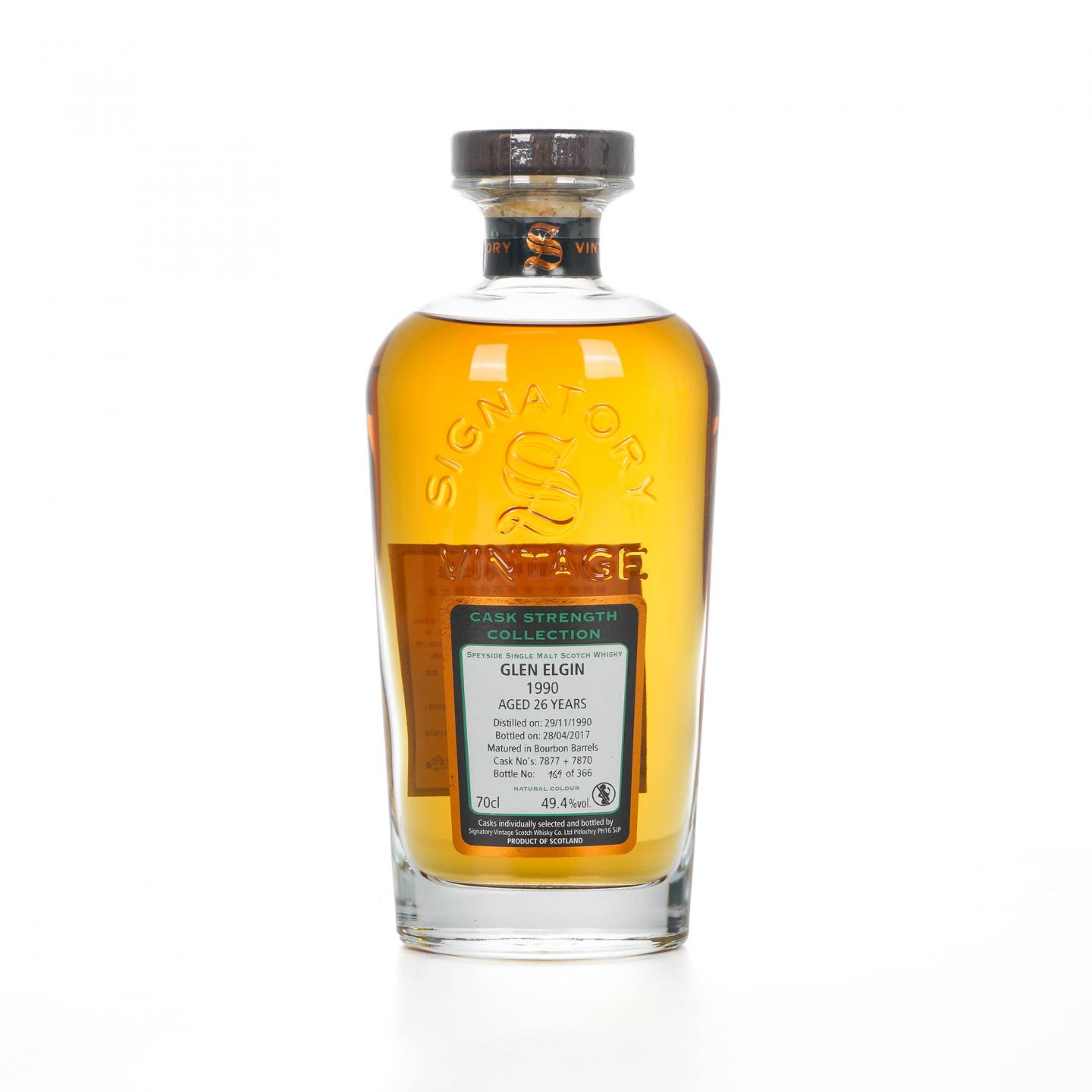 Glen Elgin 格兰爱琴 26年 1990-2017 SV 桶强 行货