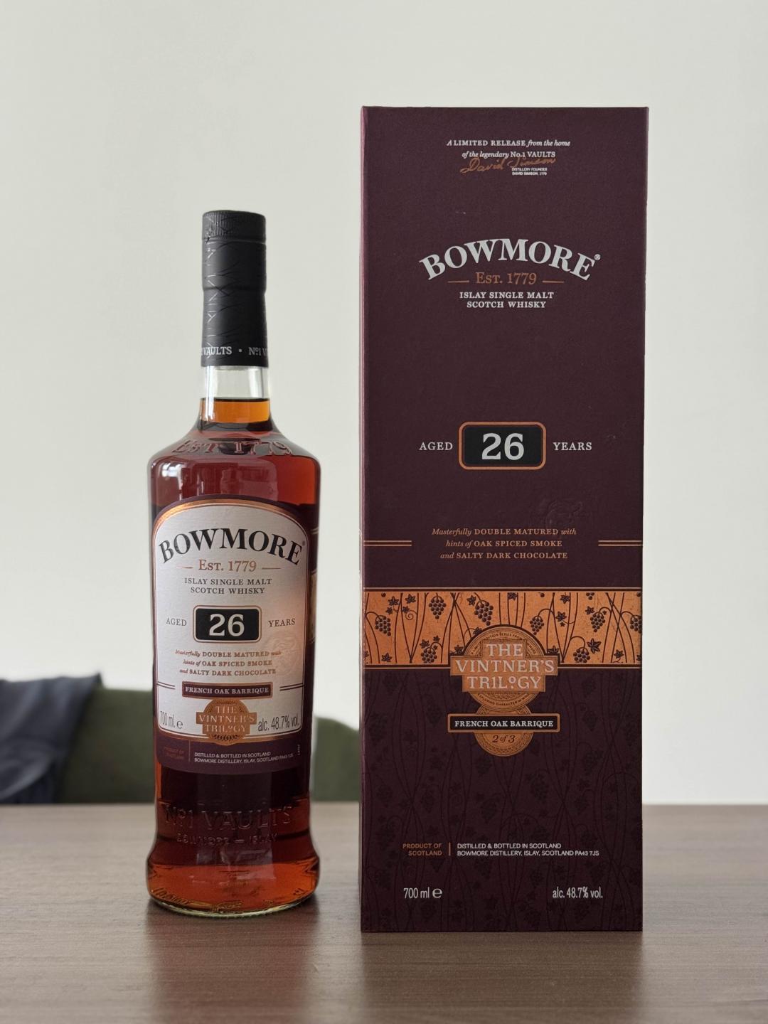 Bowmore 波摩 26年 酒庄三部曲第二部 2017装瓶