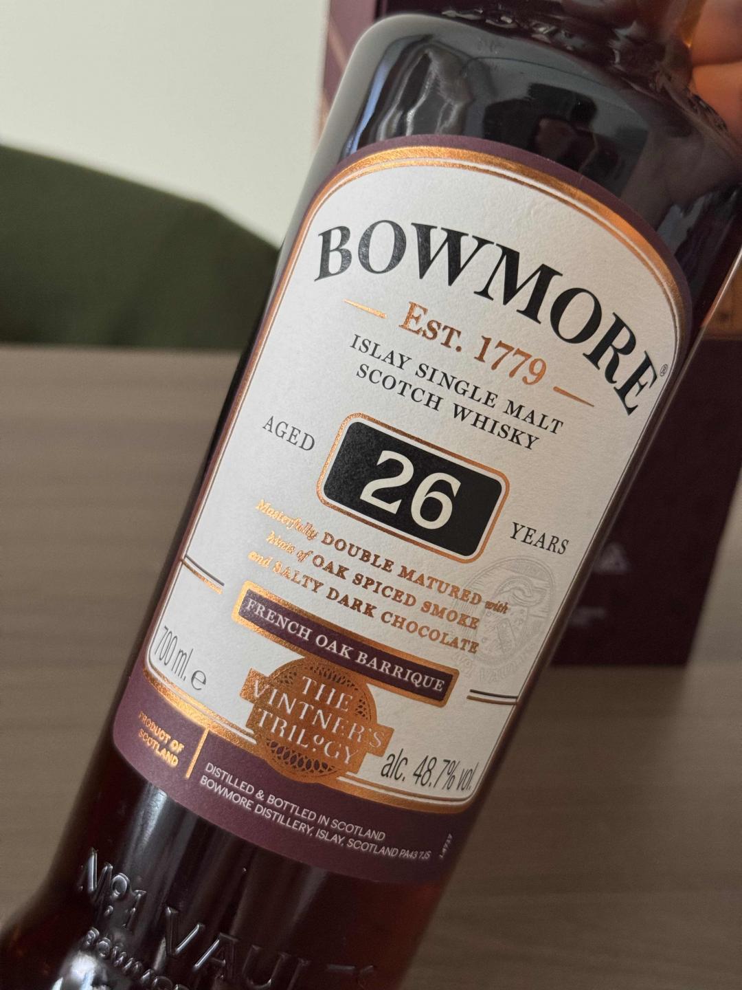 Bowmore 波摩 26年 酒庄三部曲第二部 2017装瓶