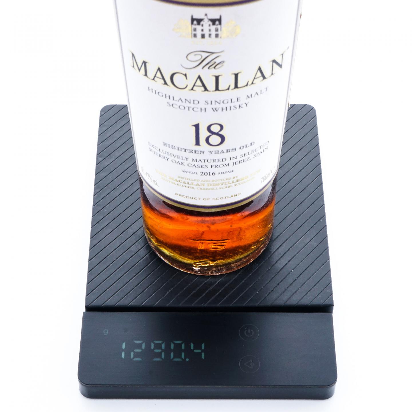 Macallan 麦卡伦 18年 2016 雪莉桶