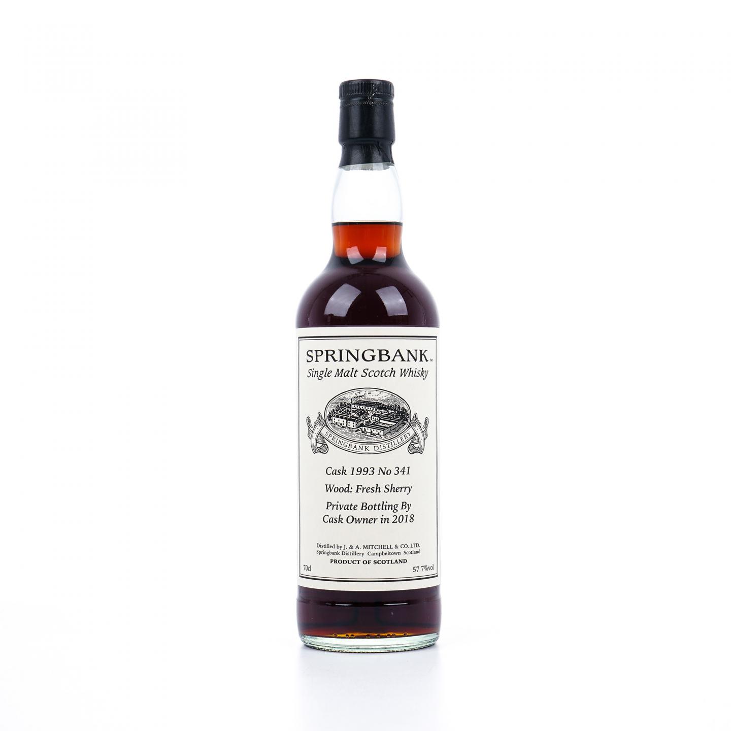 Springbank 云顶 1993-2018 雪莉私人桶#341
