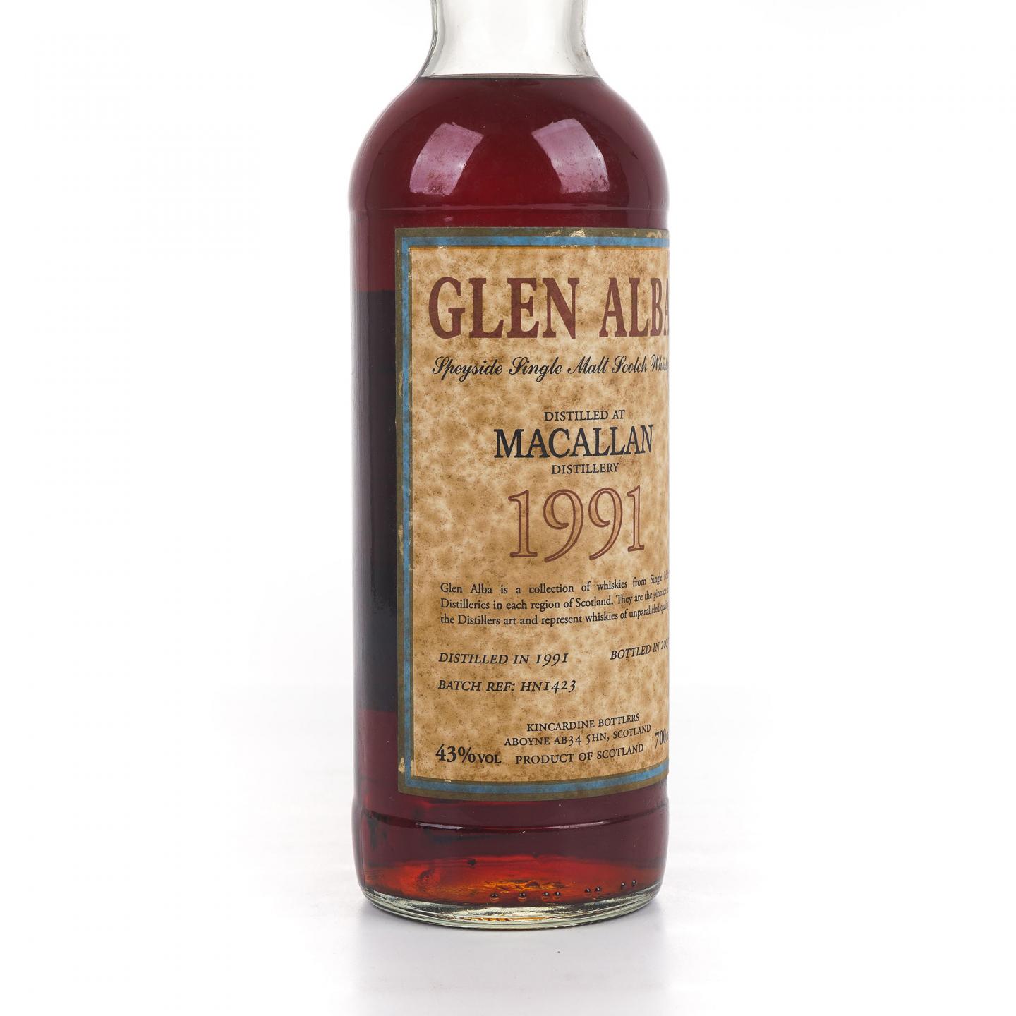 Macallan 麦卡伦 1991-2009 Glen Alba