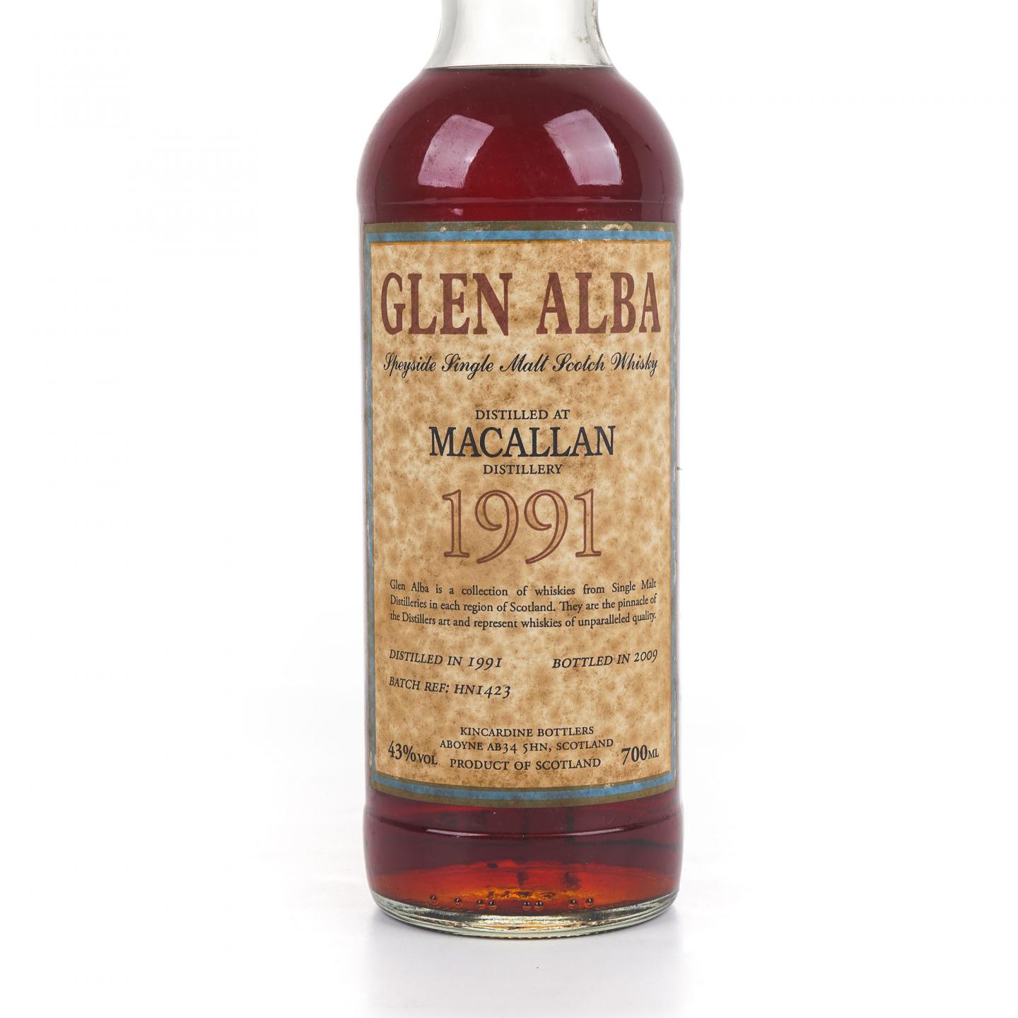 Macallan 麦卡伦 1991-2009 Glen Alba