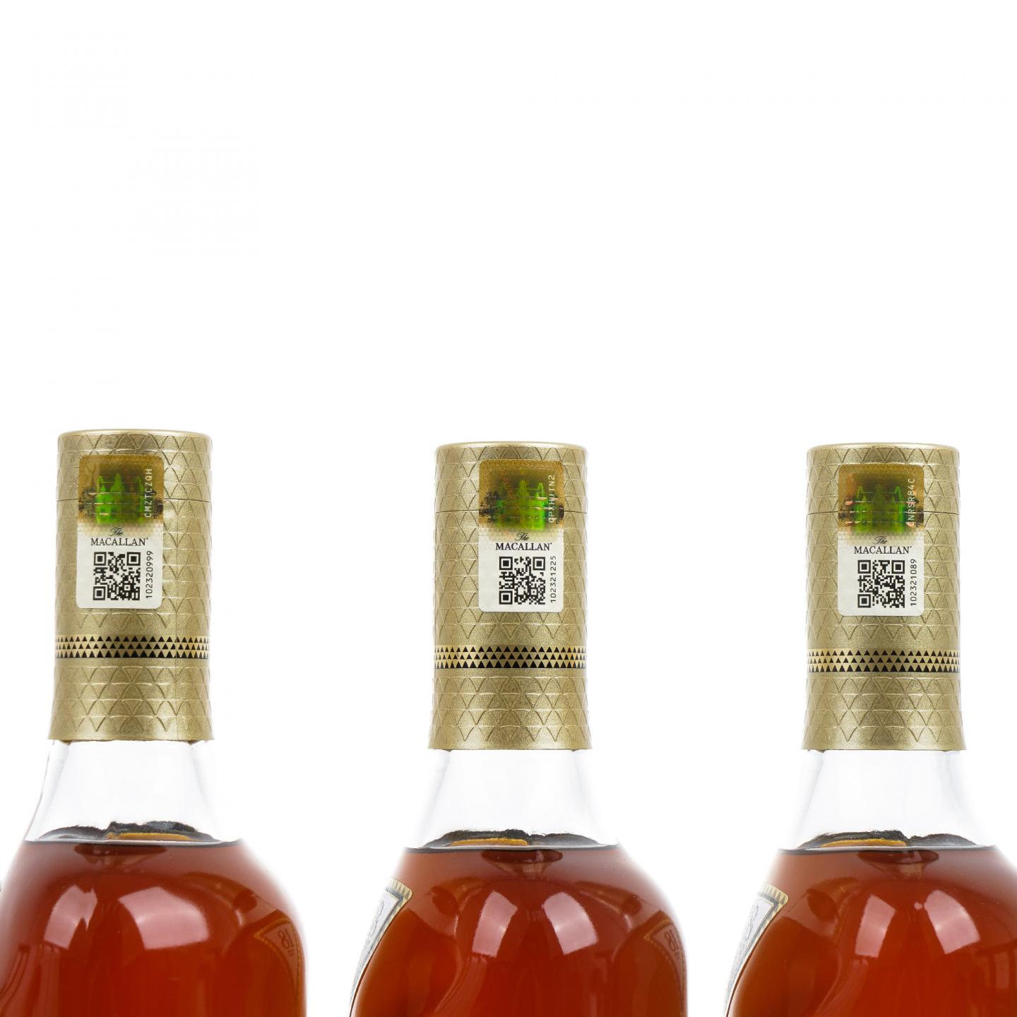 【附X光图】Macallan 麦卡伦 18年 2024 雪莉桶 5瓶组
