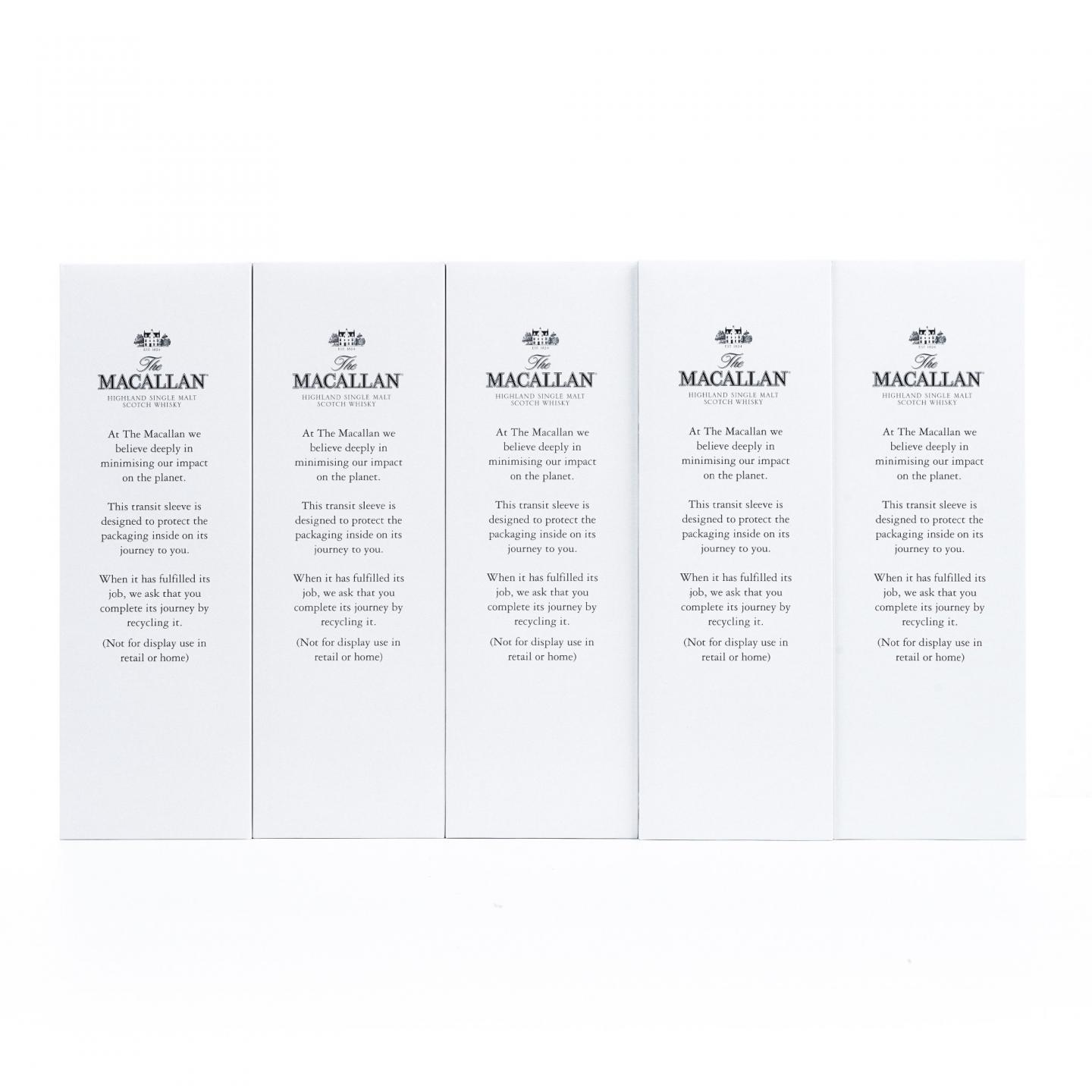 【附X光图】Macallan 麦卡伦 18年 2024 雪莉桶 5瓶组