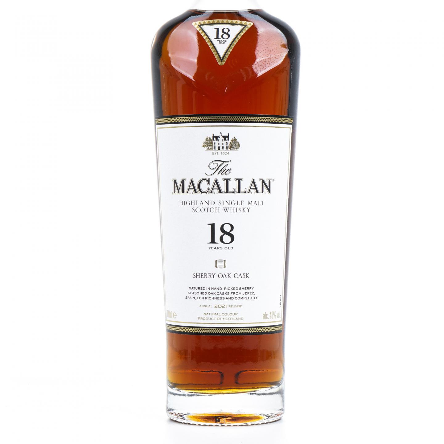 【附X光图】Macallan 麦卡伦 18年 2021 雪莉桶