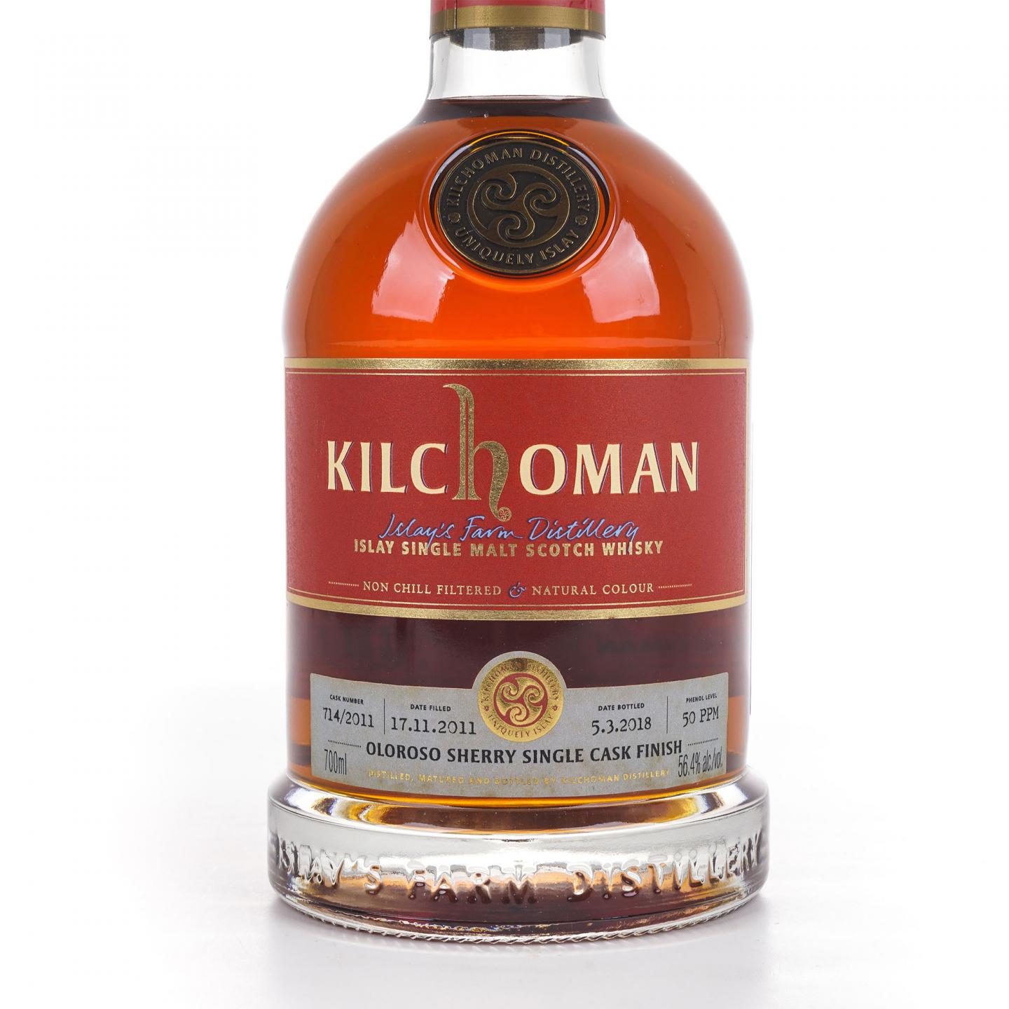 Kilchoman 齐侯门 2011-2018 雪莉单桶后熟 50PPM