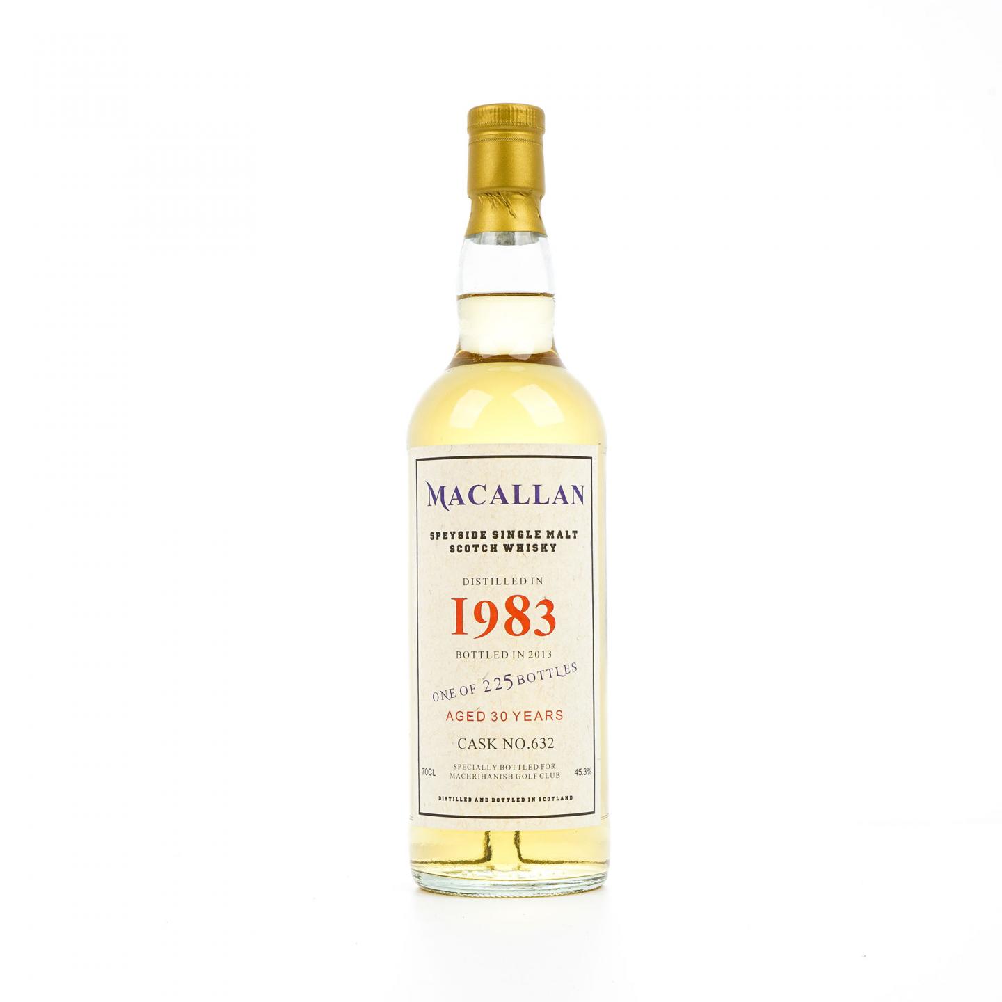 Macallan 麦卡伦 30年 1983-2013 Machrihanish高尔夫俱乐部 桶号#632