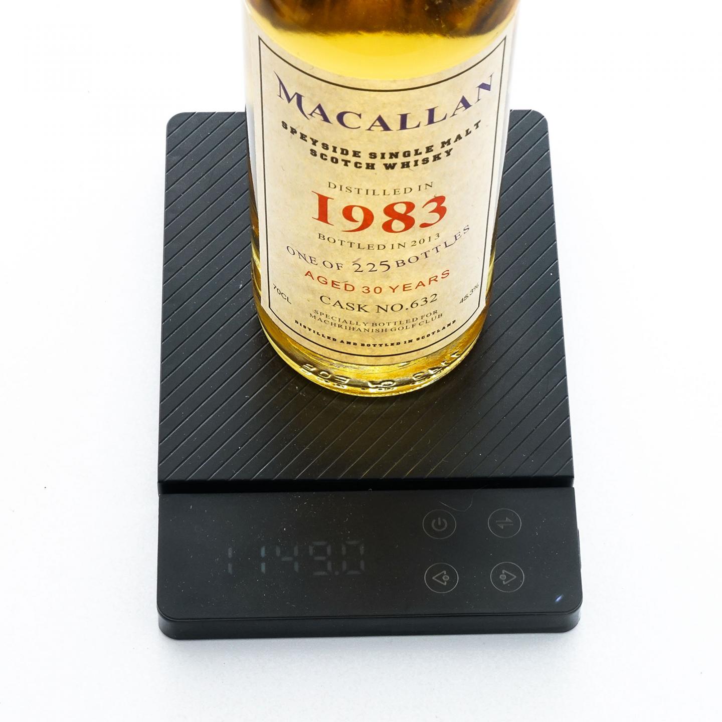 Macallan 麦卡伦 30年 1983-2013 Machrihanish高尔夫俱乐部 桶号#632