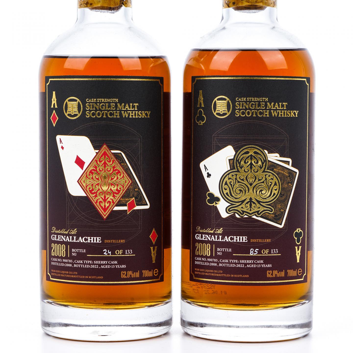 Glenallachie 格兰纳里奇 13年 2008-2022 扑克牌系列 4瓶组 行货