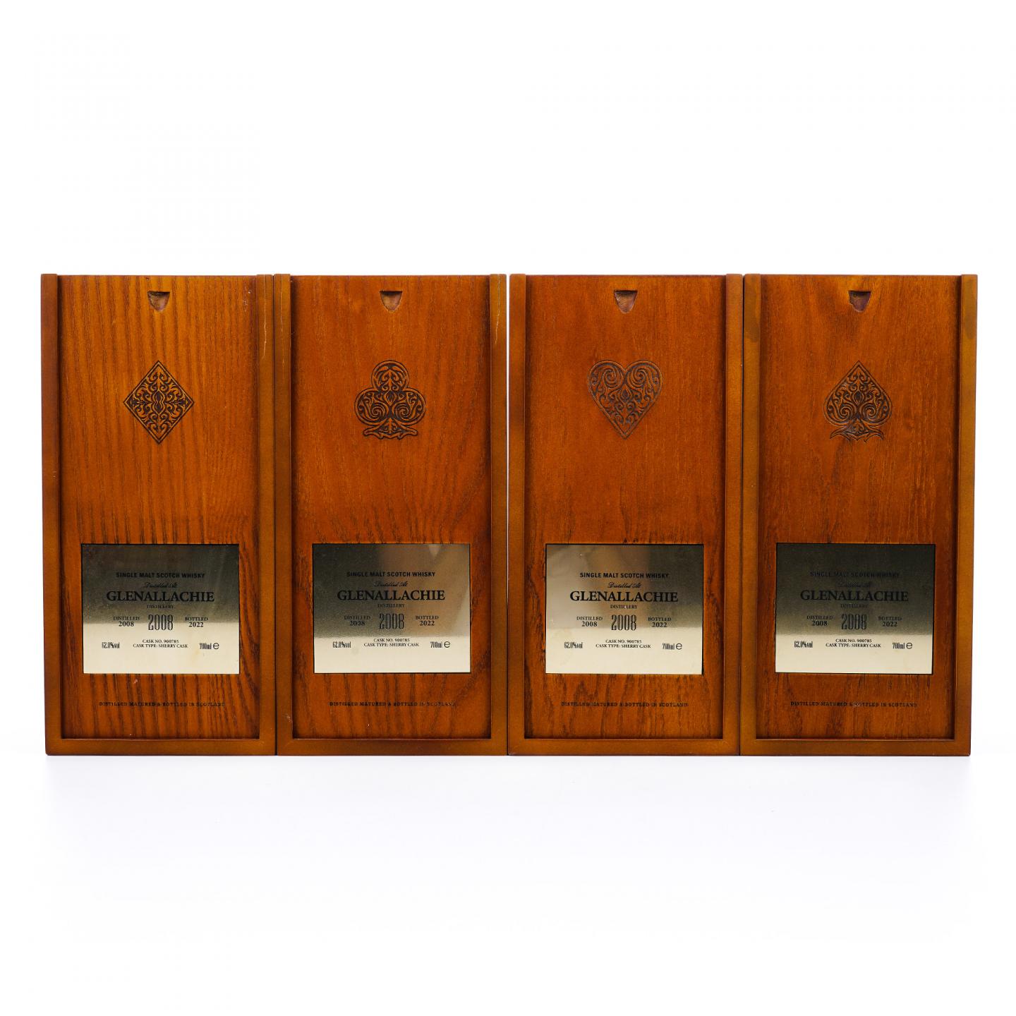 Glenallachie 格兰纳里奇 13年 2008-2022 扑克牌系列 4瓶组 行货