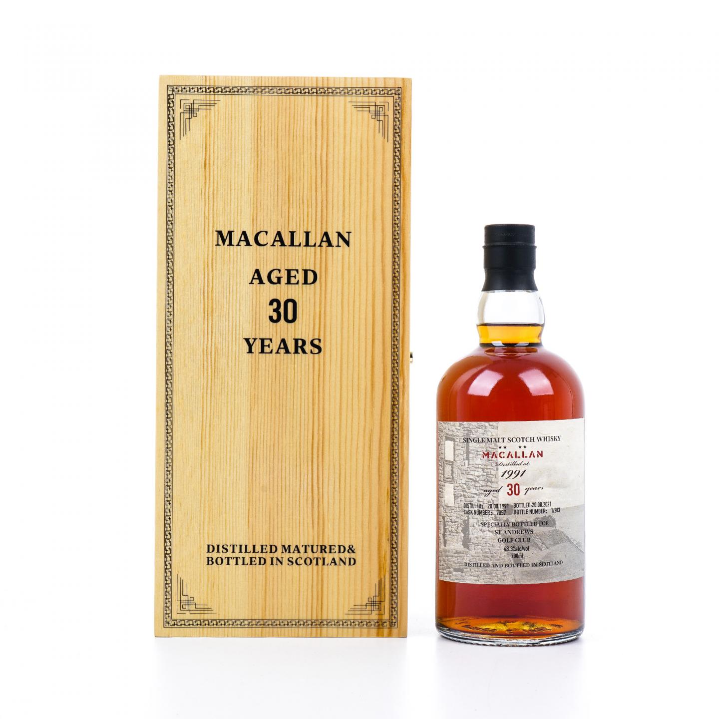 Macallan 麦卡伦 30年 1991-2021 #7057 ST.ANDREWS GOLF CLUB限定
