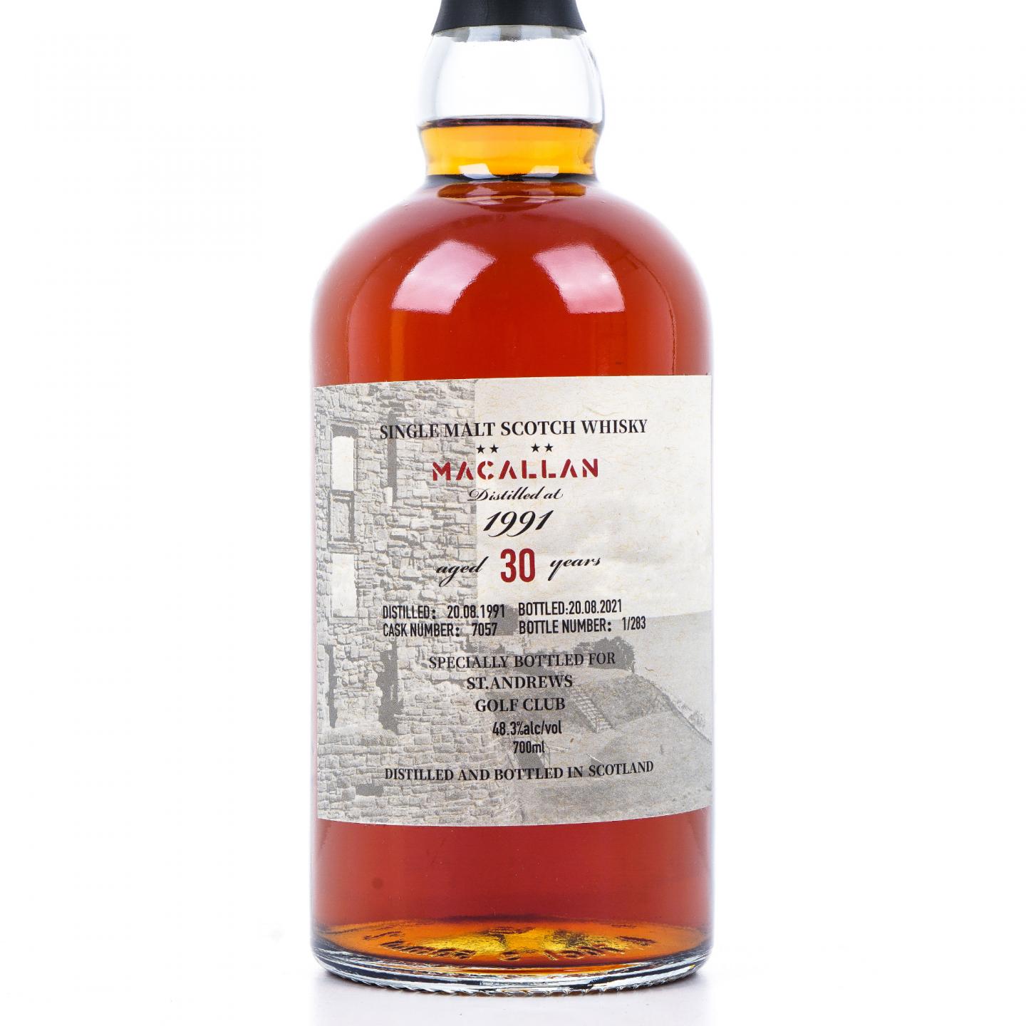 Macallan 麦卡伦 30年 1991-2021 #7057 ST.ANDREWS GOLF CLUB限定