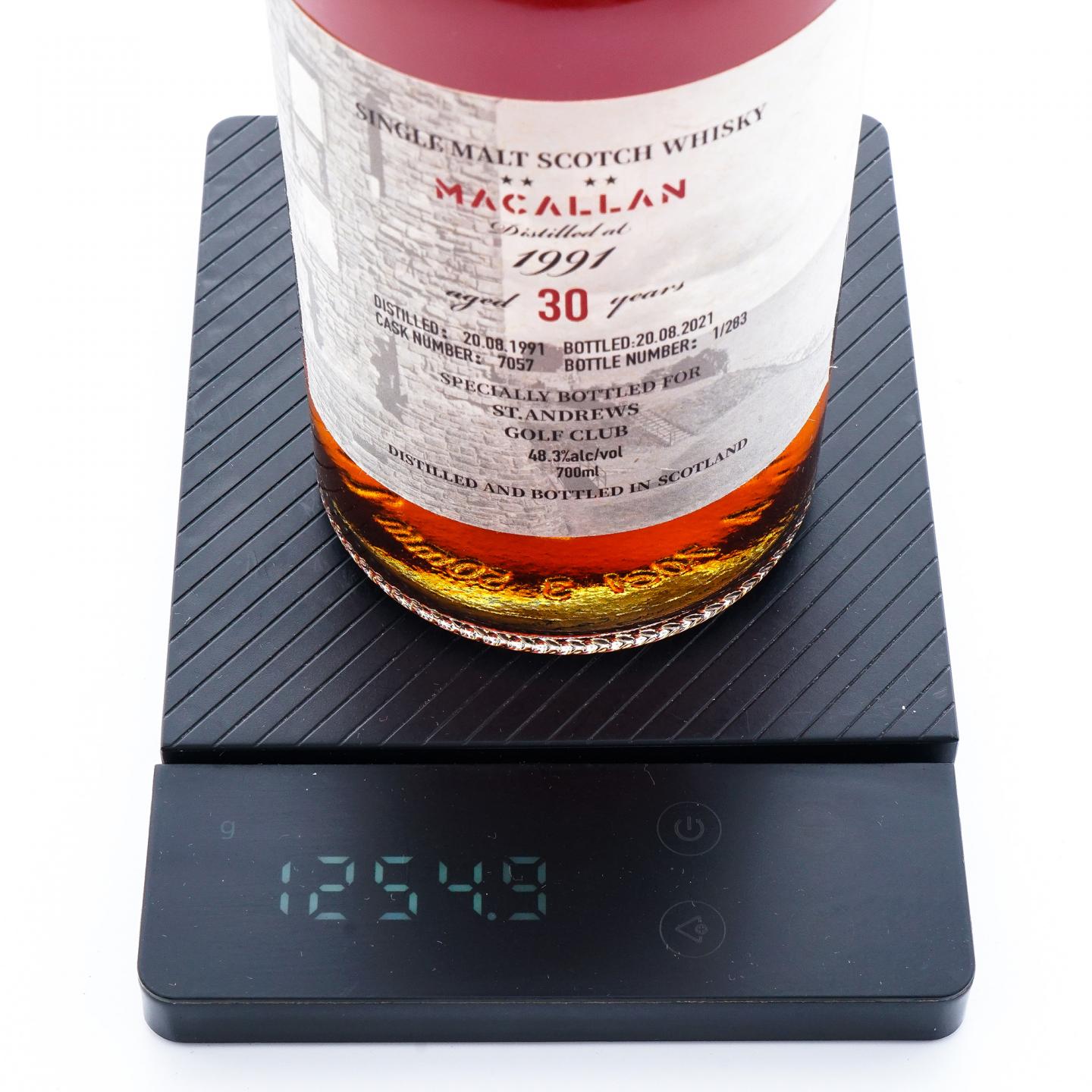Macallan 麦卡伦 30年 1991-2021 #7057 ST.ANDREWS GOLF CLUB限定