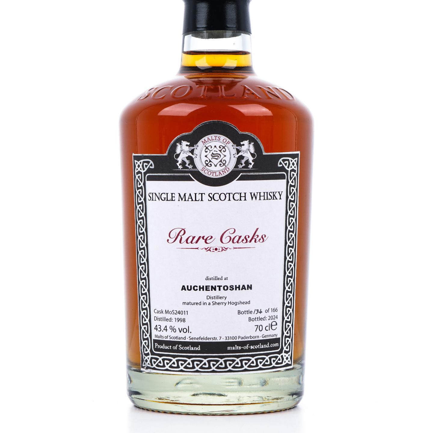 Auchentoshan 欧肯特轩 1998-2024 雪莉桶 MoS