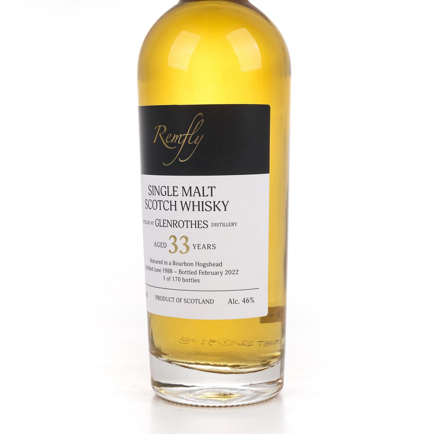 Glenrothes 格兰路思 33年 1988-2022 单桶 Remfly