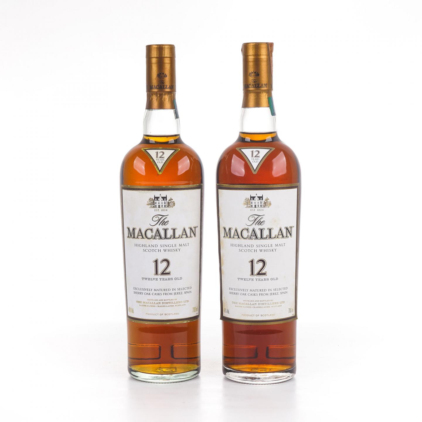 Macallan 麦卡伦 12年 雪莉桶 2支组