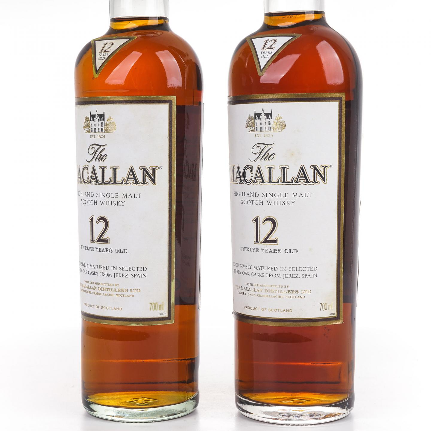 Macallan 麦卡伦 12年 雪莉桶 2支组