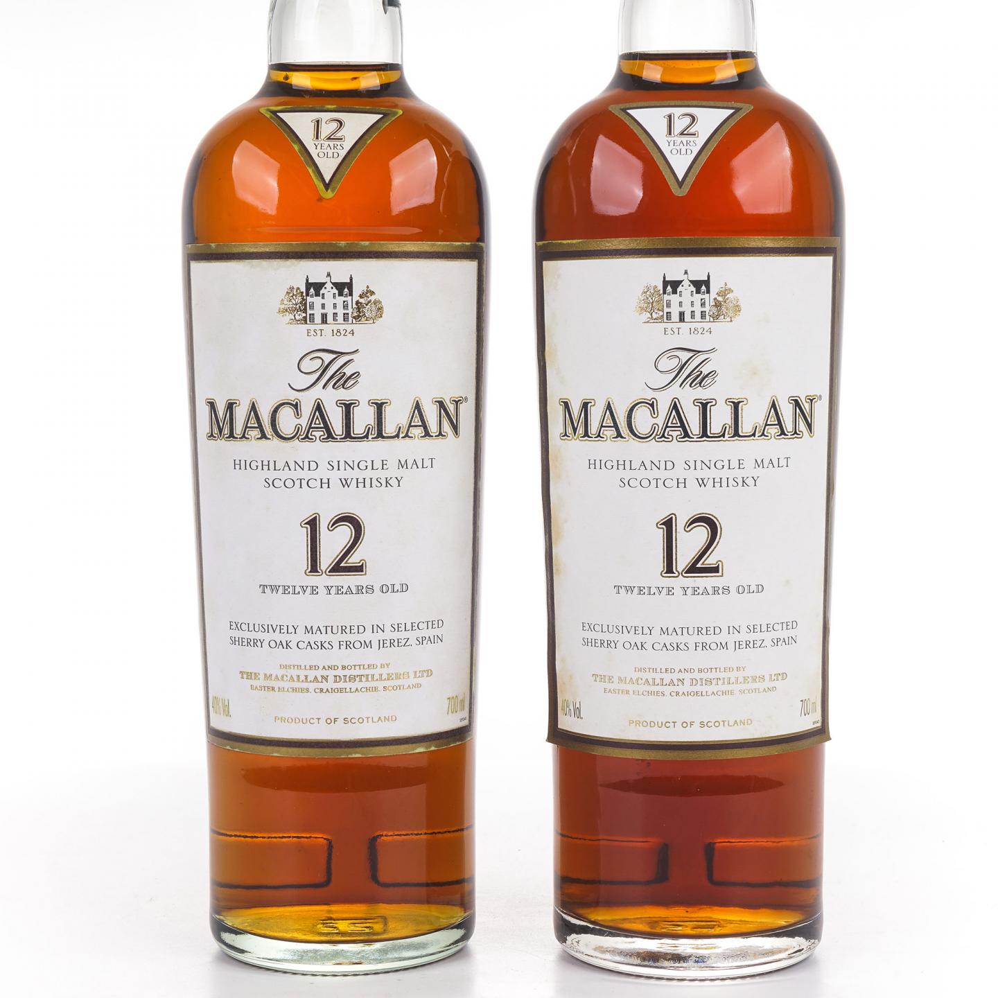 Macallan 麦卡伦 12年 雪莉桶 2支组