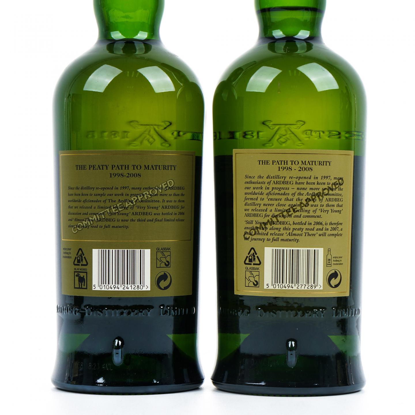 Ardbeg 阿贝 1998 泥煤熟成之路 4支组