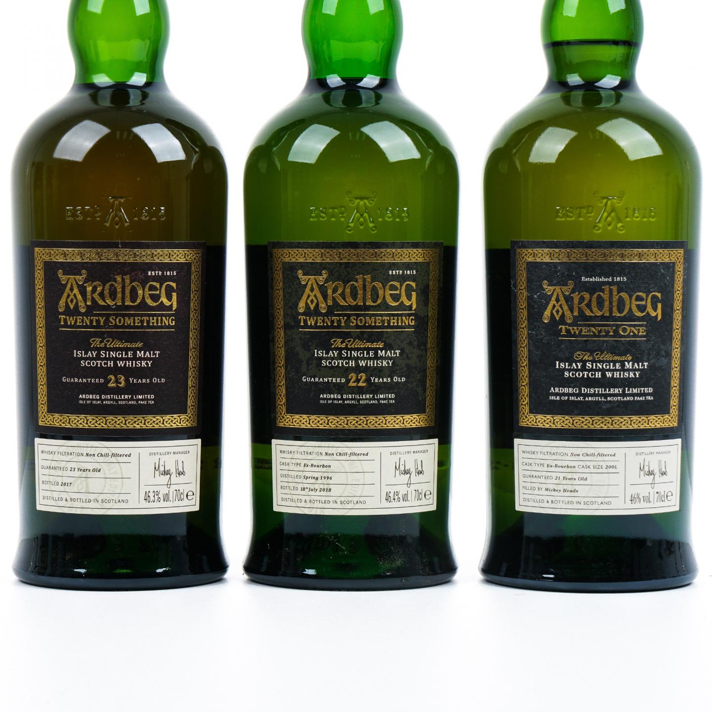 Ardbeg 阿贝 21/22/23年 3瓶组