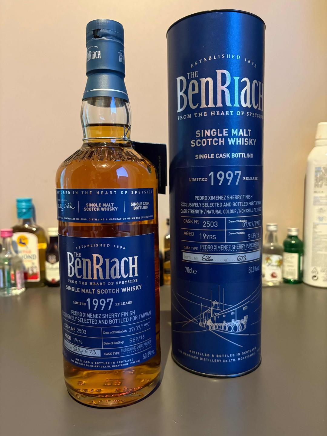 比利沃克！本利亚克19年雪莉单桶1997包邮