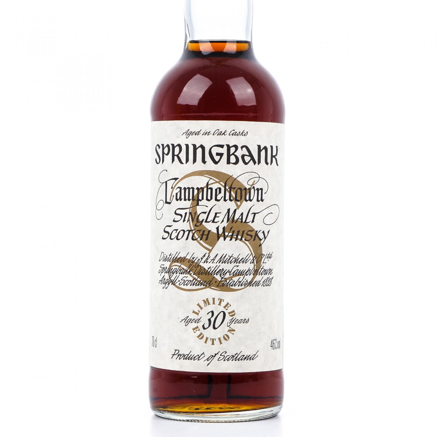 Springbank 云顶 30年 千禧年系列 限量版