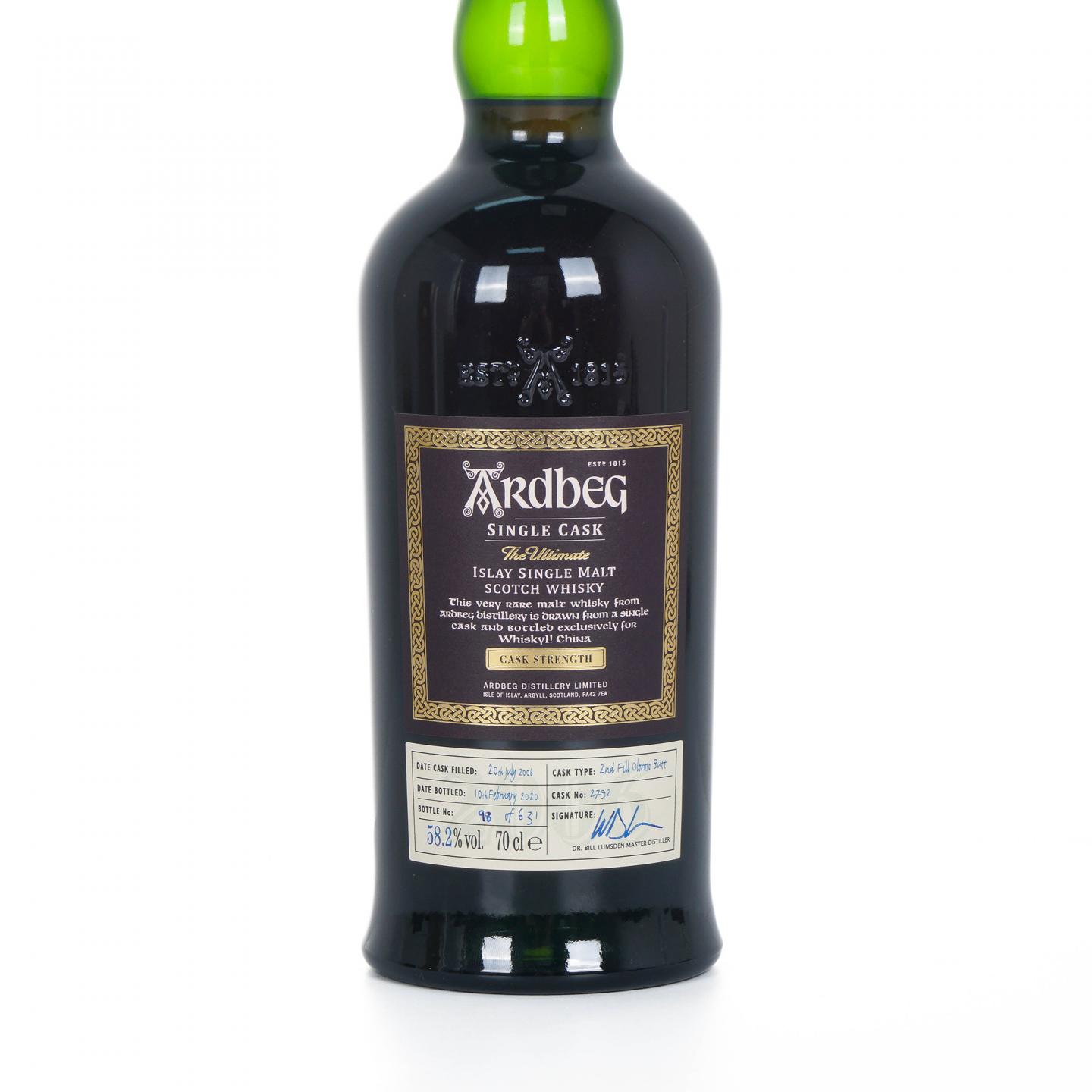 Ardbeg 阿贝 2006-2020 雪莉单桶#2792 Whisky L! 行货