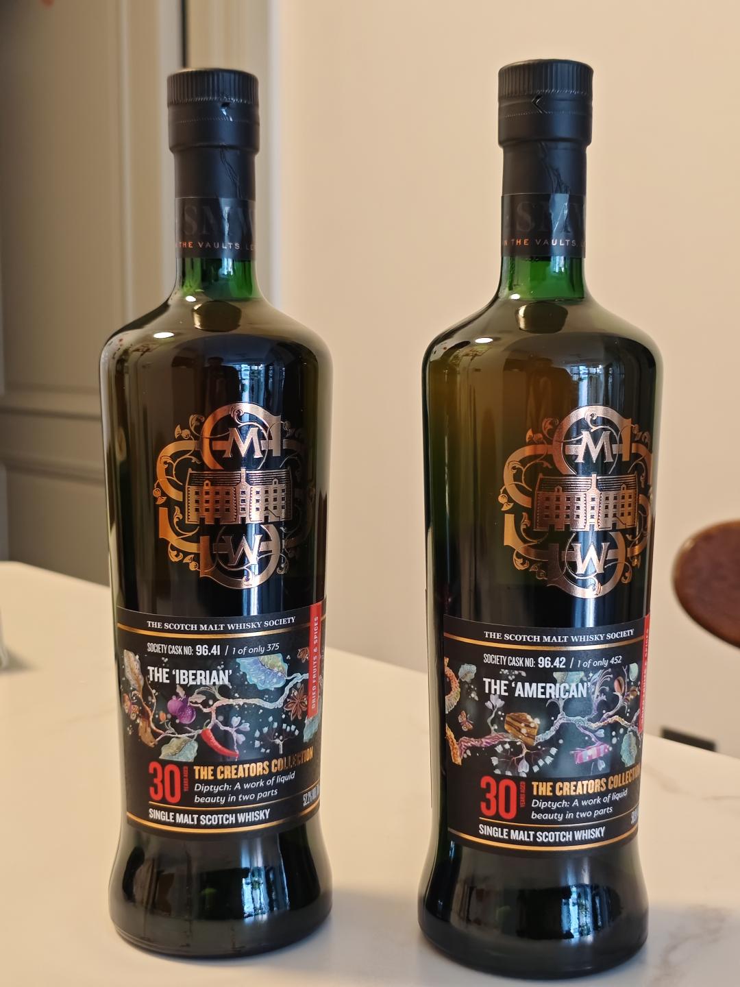 smws 格兰多纳30年全程雪梨桶96.41+96.42一套两瓶