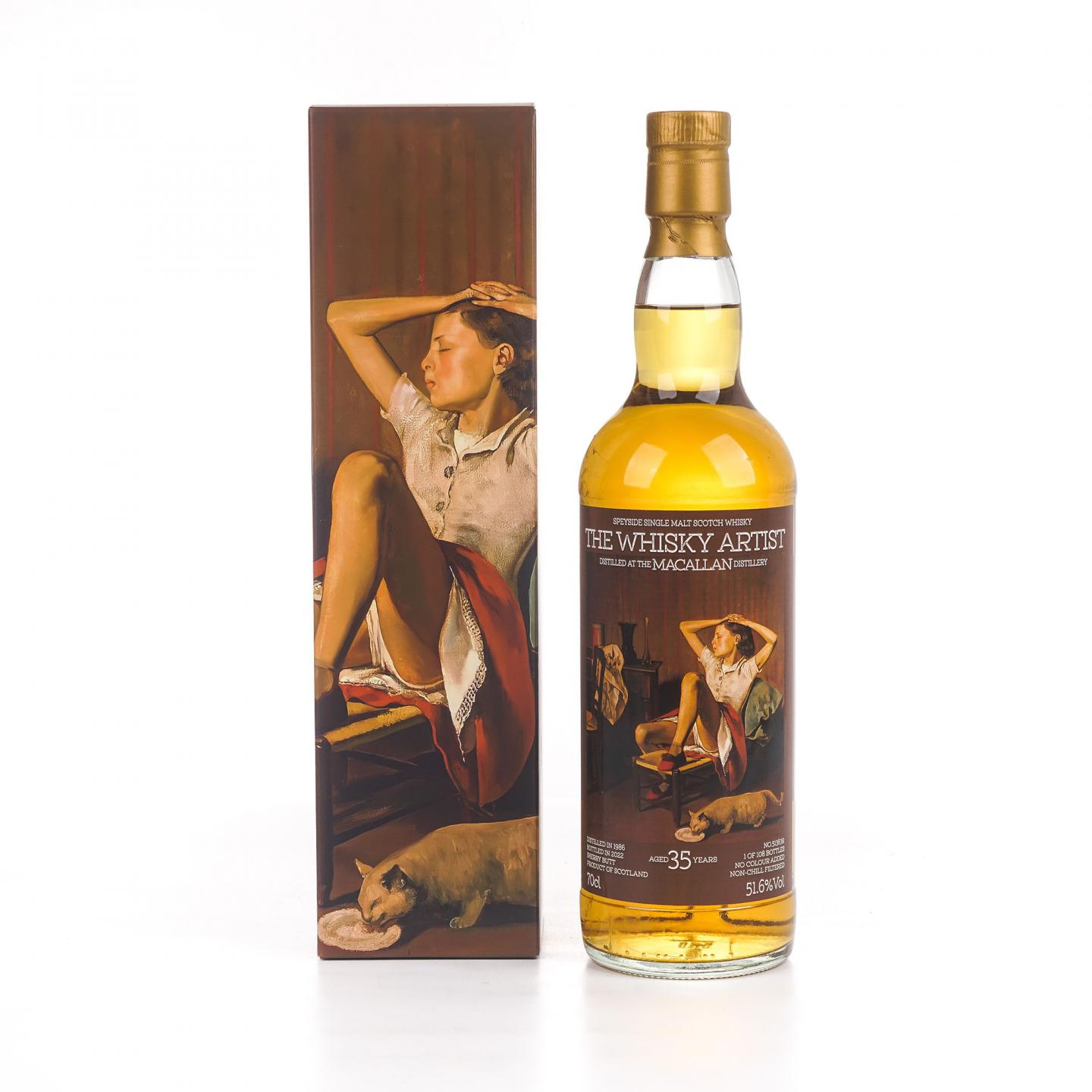 Macallan 麦卡伦 35年 1986-2022 雪莉桶#51383R 51.6%Vol.