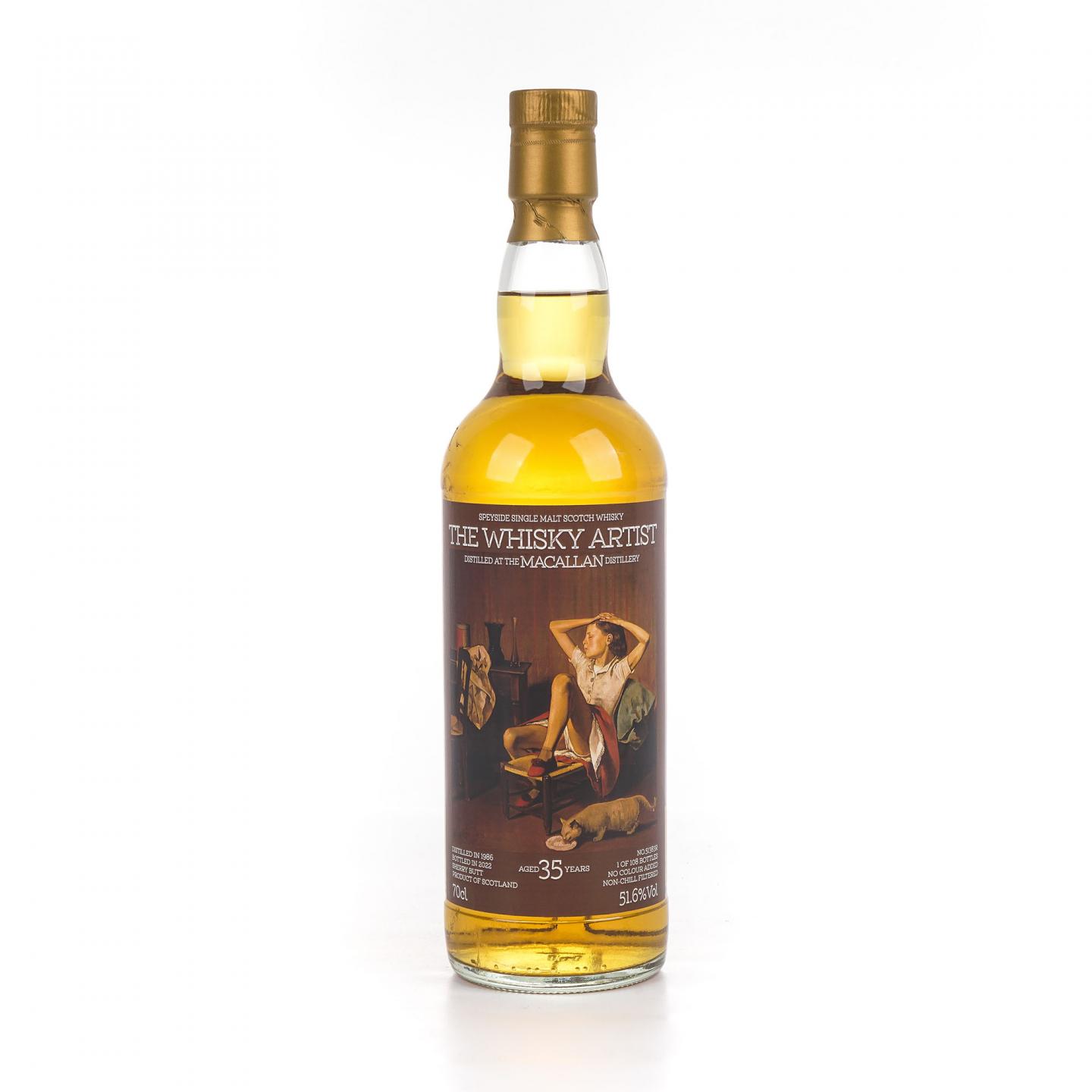 Macallan 麦卡伦 35年 1986-2022 雪莉桶#51383R 51.6%Vol.
