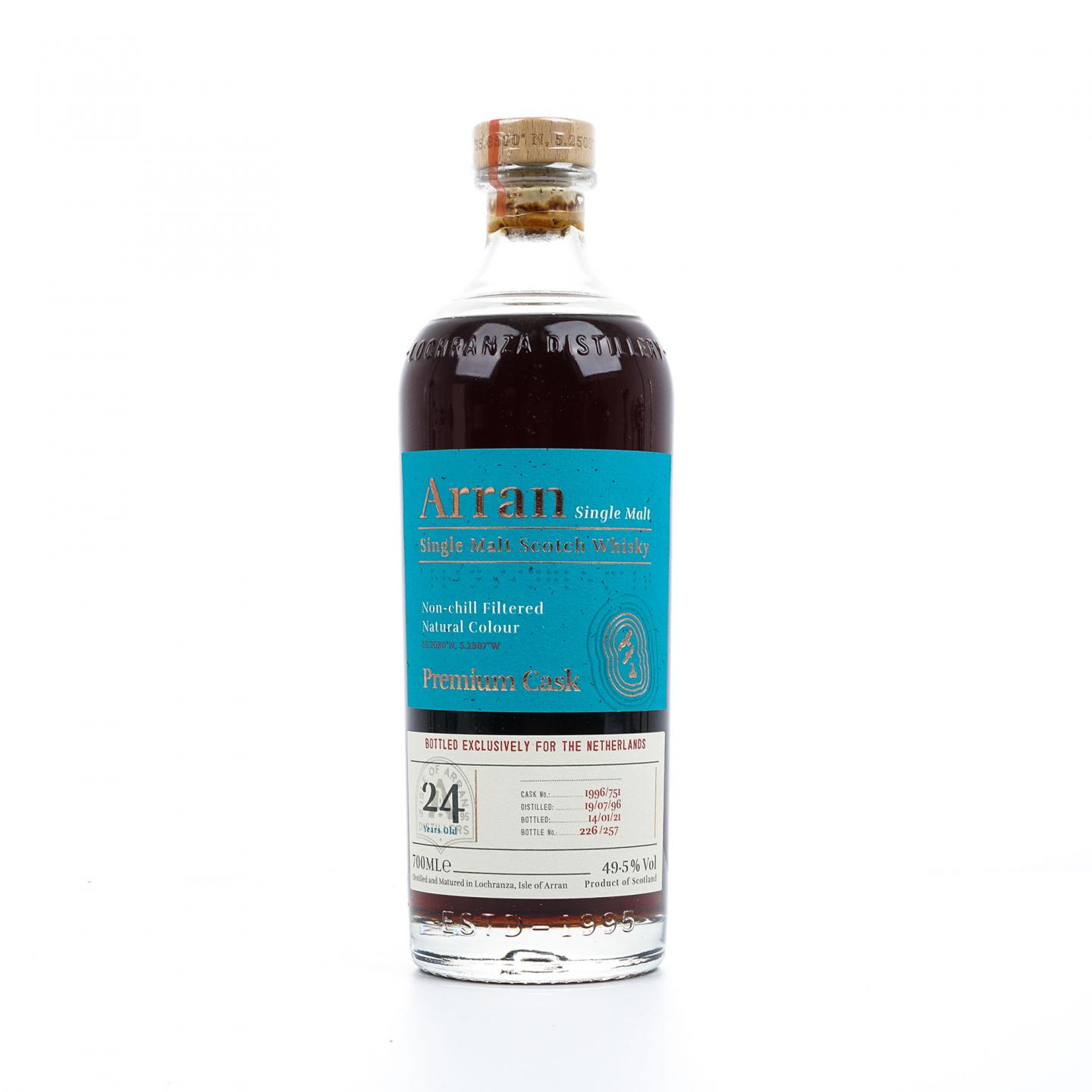 Arran 艾伦 24年 1996-2021 雪莉单桶#1996/751 荷兰市场