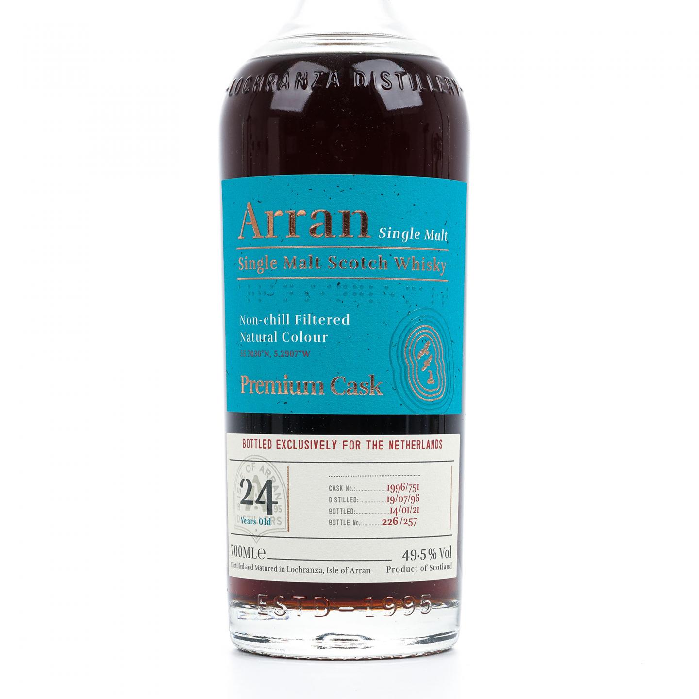 Arran 艾伦 24年 1996-2021 雪莉单桶#1996/751 荷兰市场