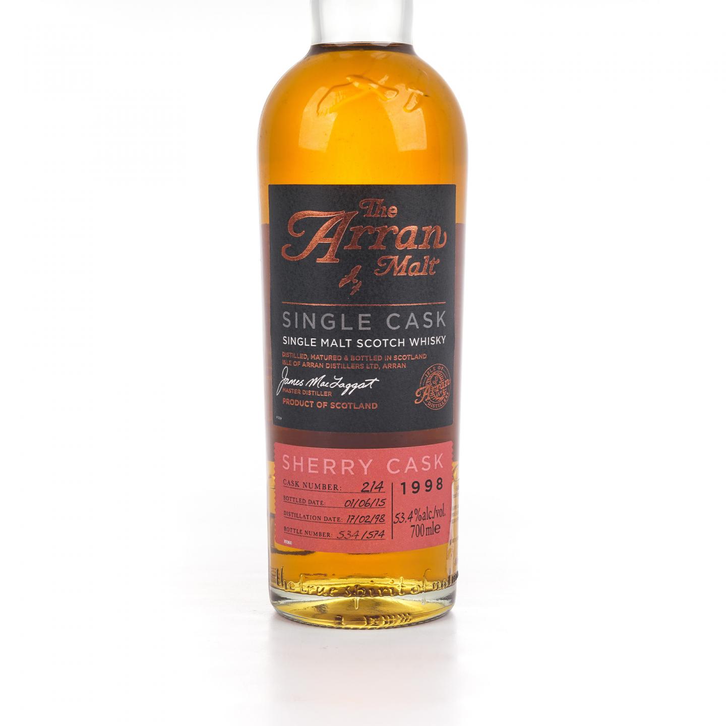 Arran 艾伦 1998-2015 雪莉单桶#214