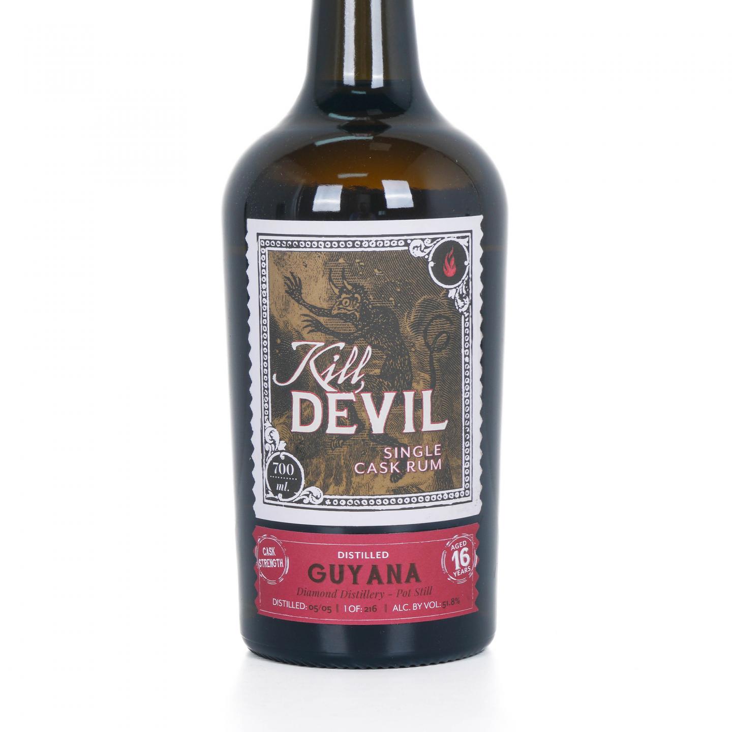Guyana 钻石 16年 2005 Kill Devil 单桶朗姆酒 桶强 51.8%